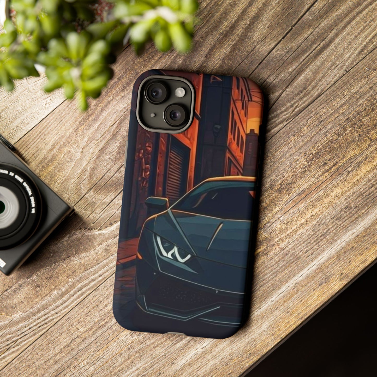 Lamborghini Huracan Street Life-Dual Layer Ultra Tough Phone Case iPhone 15 Plus Matte Printify by The Night Shift Automotive Apparel