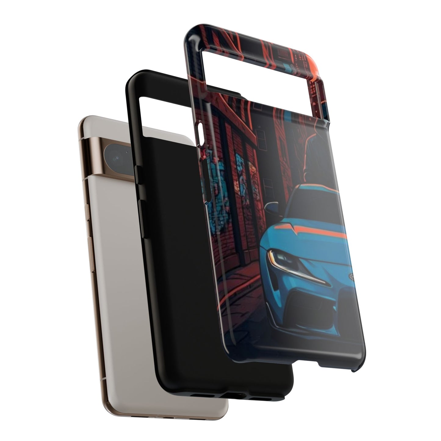 Toyota Supra MK-V Street Life-Dual Layer Ultra Tough Phone Case Printify by The Night Shift Automotive Apparel