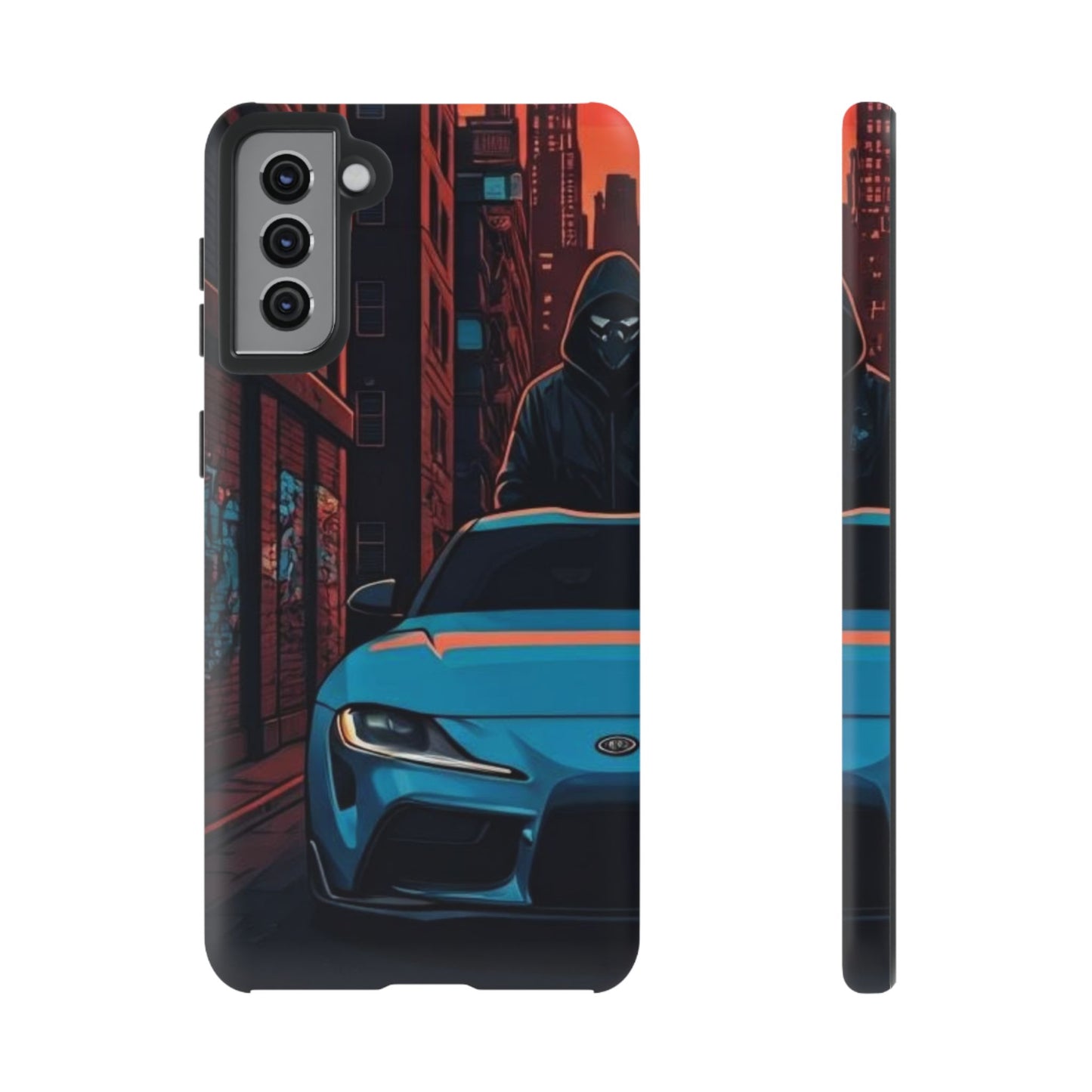 Toyota Supra MK-V Street Life-Dual Layer Ultra Tough Phone Case Samsung Galaxy S21 Plus Matte Printify by The Night Shift Automotive Apparel