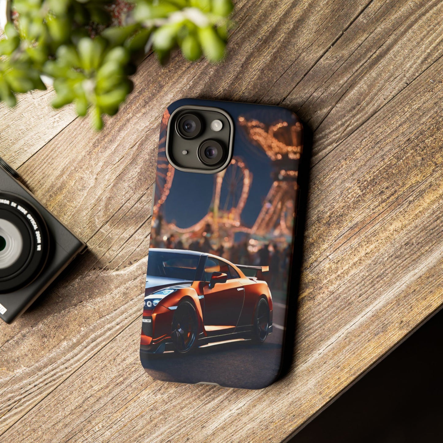 Nissan GTR R35-Dual Layer Ultra Tough Phone Case iPhone 15 Matte Printify by The Night Shift Automotive Apparel