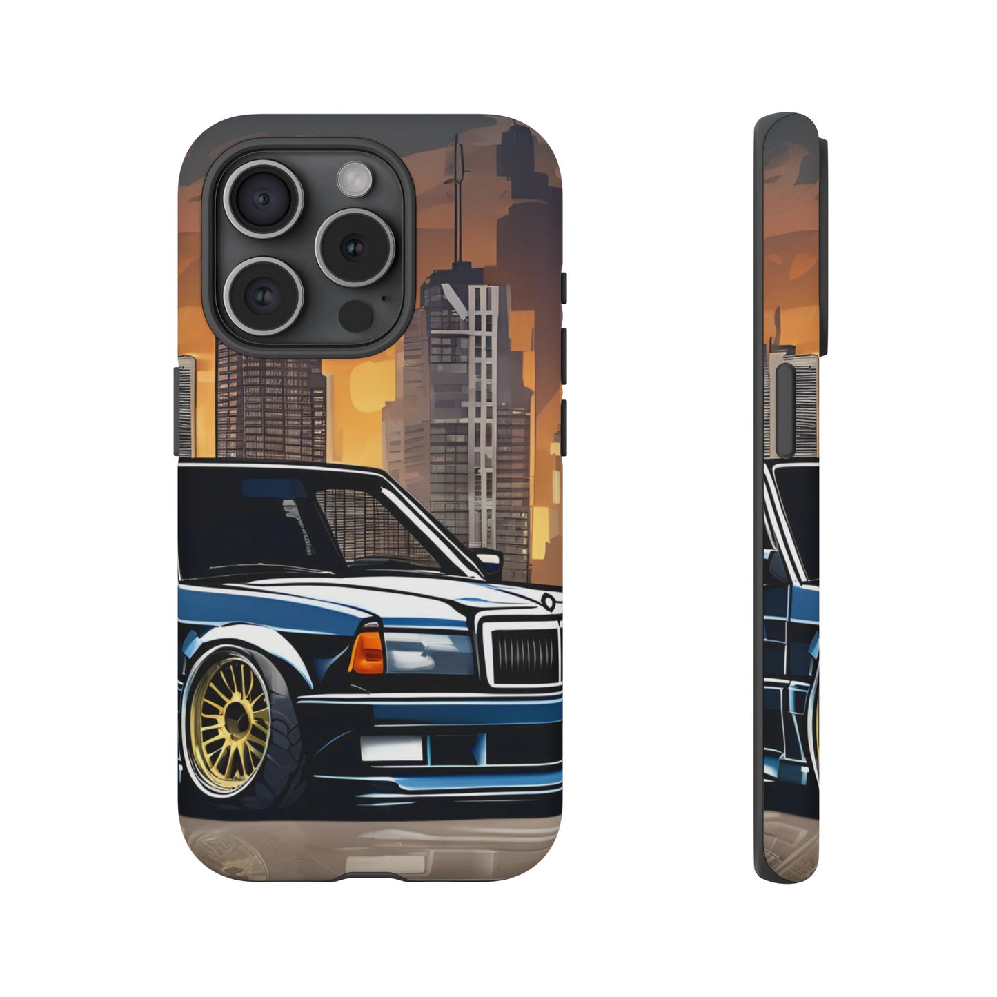 Mercedes Benz 190e Evo-Dual Layer Ultra Tough Phone Case Printify by The Night Shift Automotive Apparel