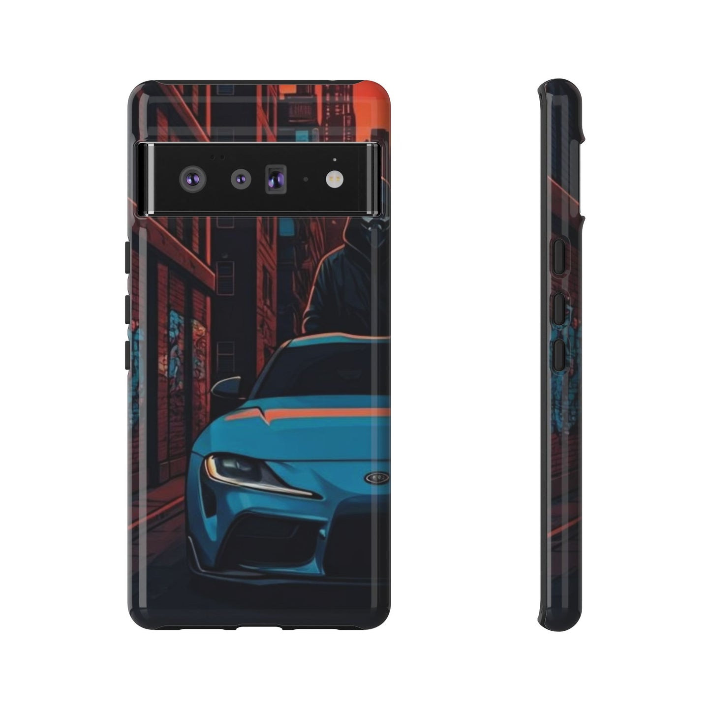 Toyota Supra MK-V Street Life-Dual Layer Ultra Tough Phone Case Printify by The Night Shift Automotive Apparel