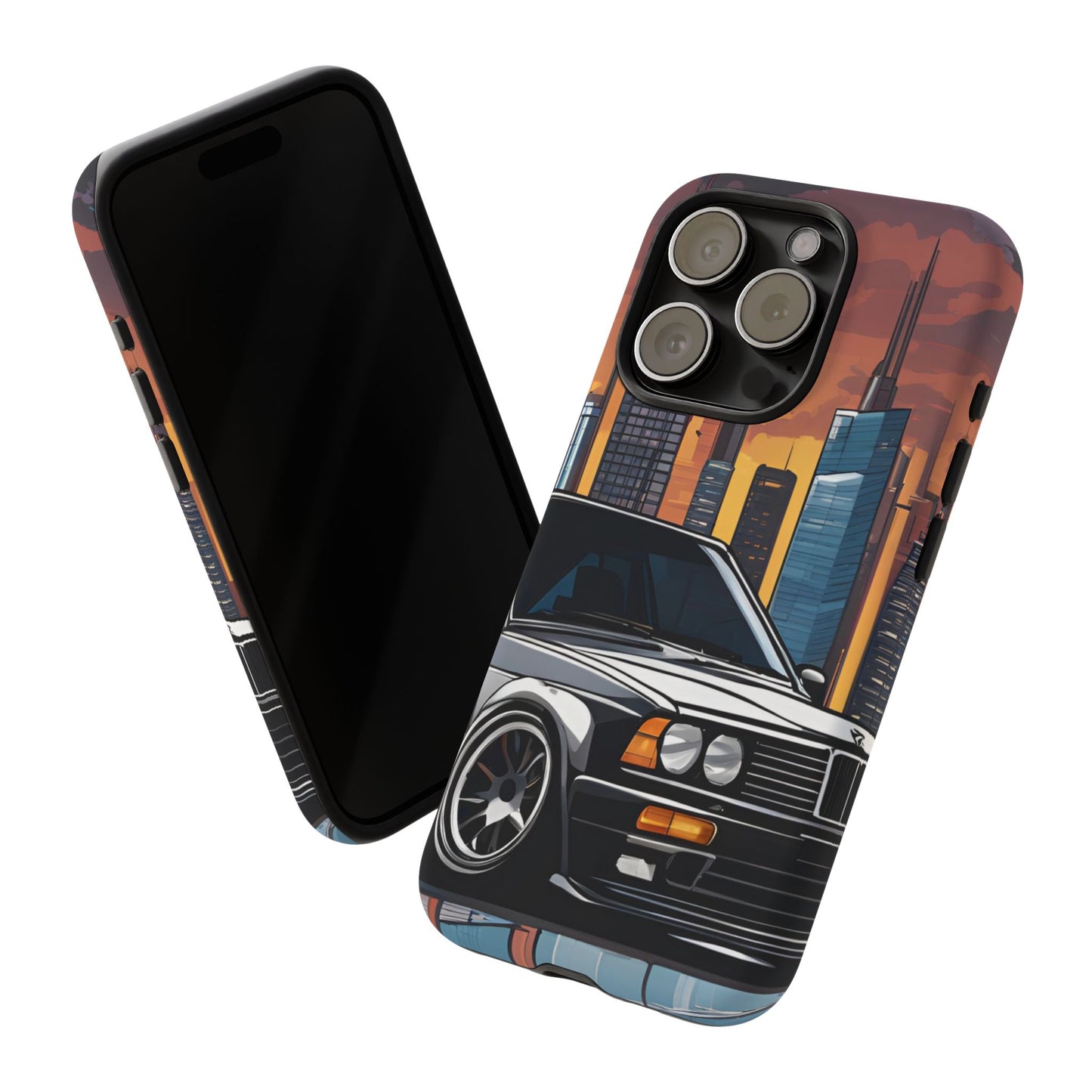 BMW E30 M3-Dual Layer Ultra Tough Phone Case Printify by The Night Shift Automotive Apparel
