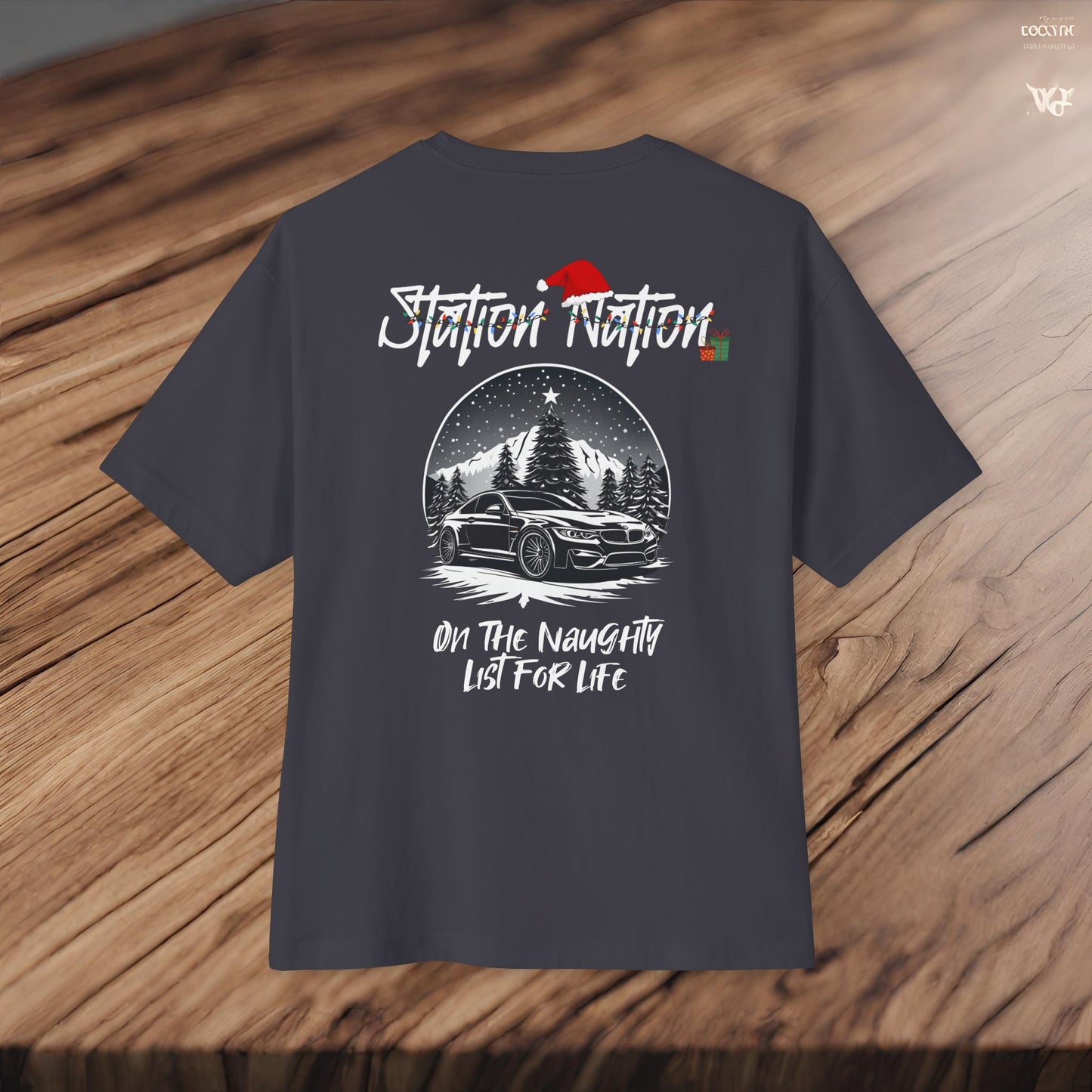 🎄 Christmas Limited Edition Station Nation-Premium, Ultra Soft Unisex Oversized Boxy Tee Printify by The Night Shift Automotive Apparel