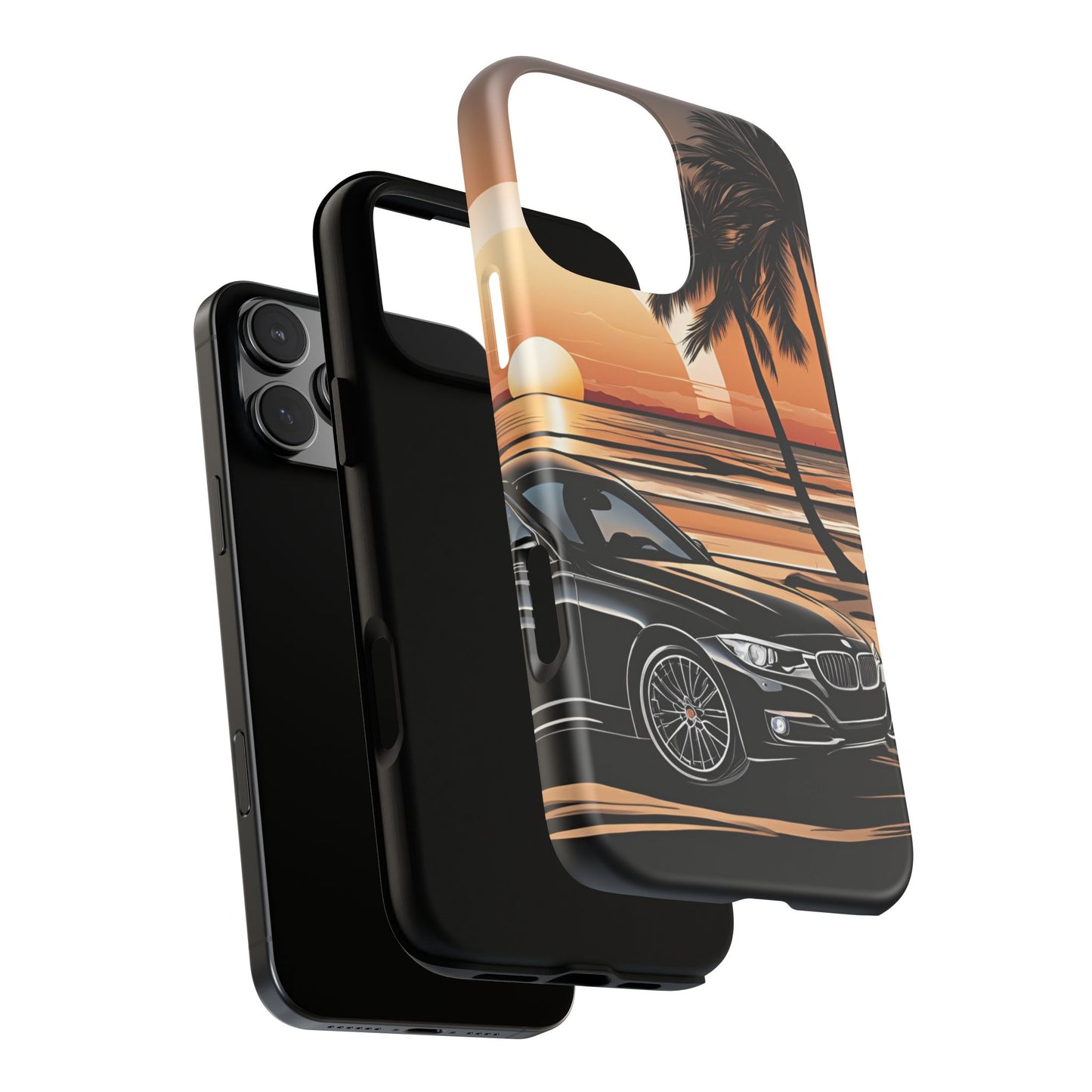 BMW Sunset On The Beach-Dual Layer Ultra Tough Phone Case Printify by The Night Shift Automotive Apparel