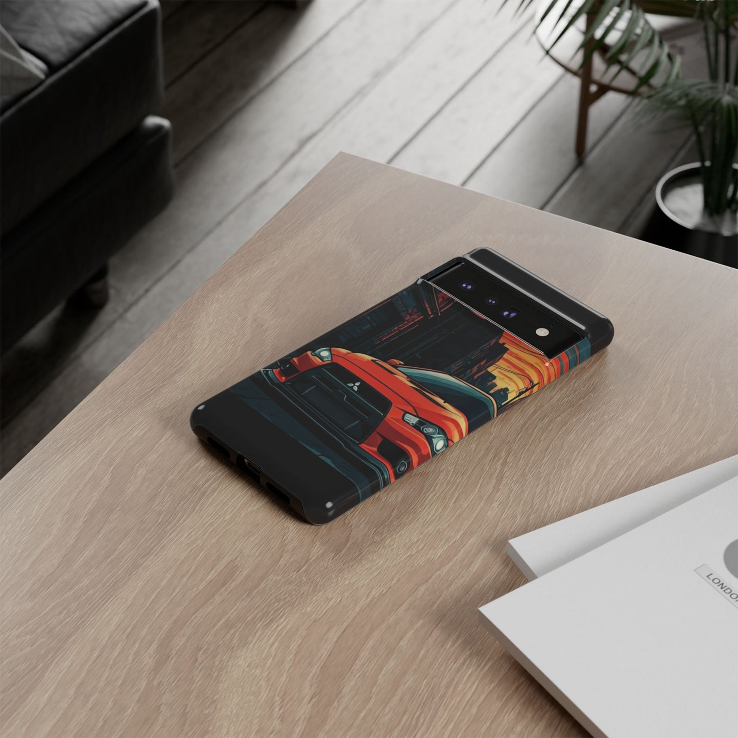 Mitsubishi Evo X Street Life-Dual Layer Ultra Tough Phone Case Google Pixel 6 Pro Glossy Printify by The Night Shift Automotive Apparel