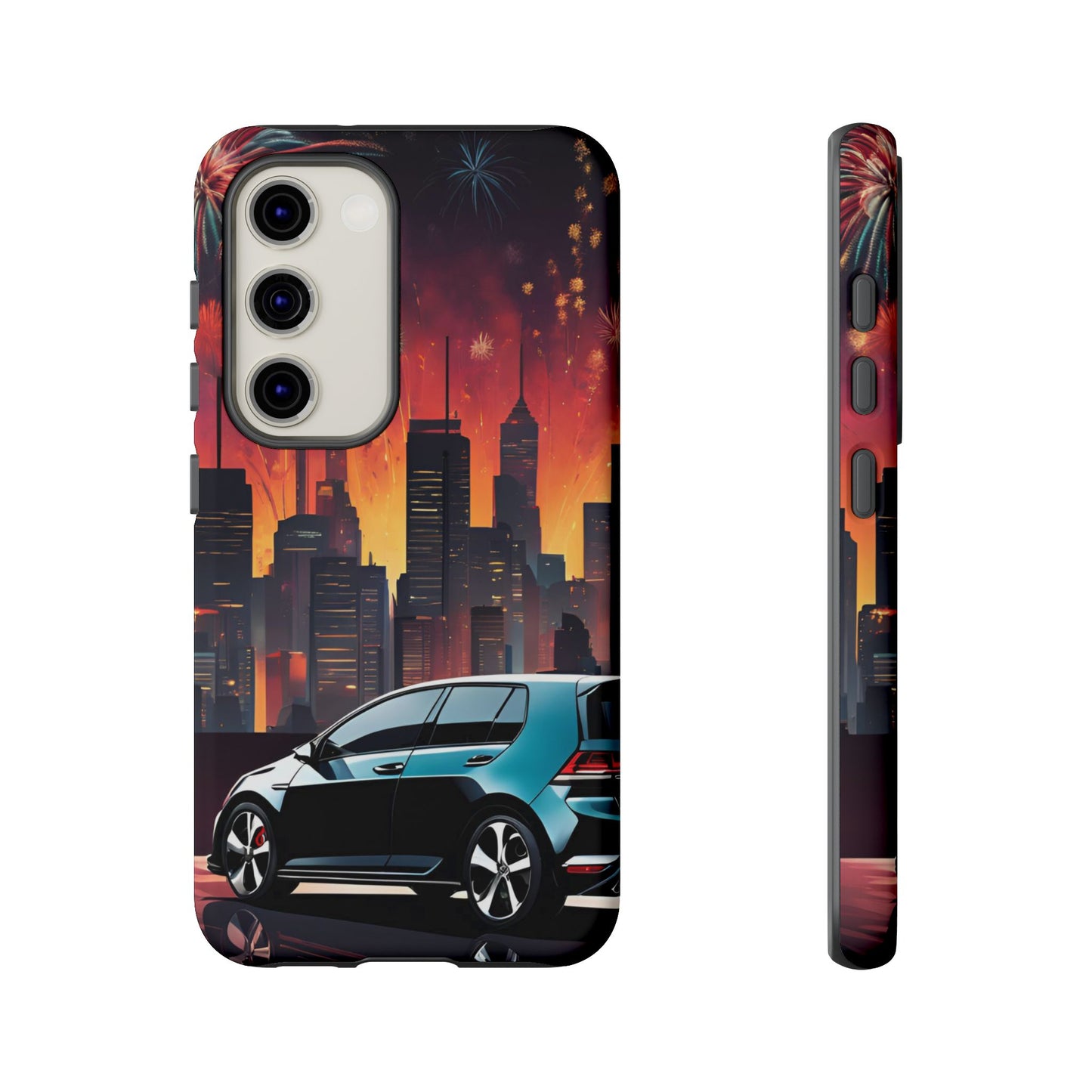 Volkswagon Golf GTI Fireworks-Dual Layer Ultra Tough Phone Case Printify by The Night Shift Automotive Apparel