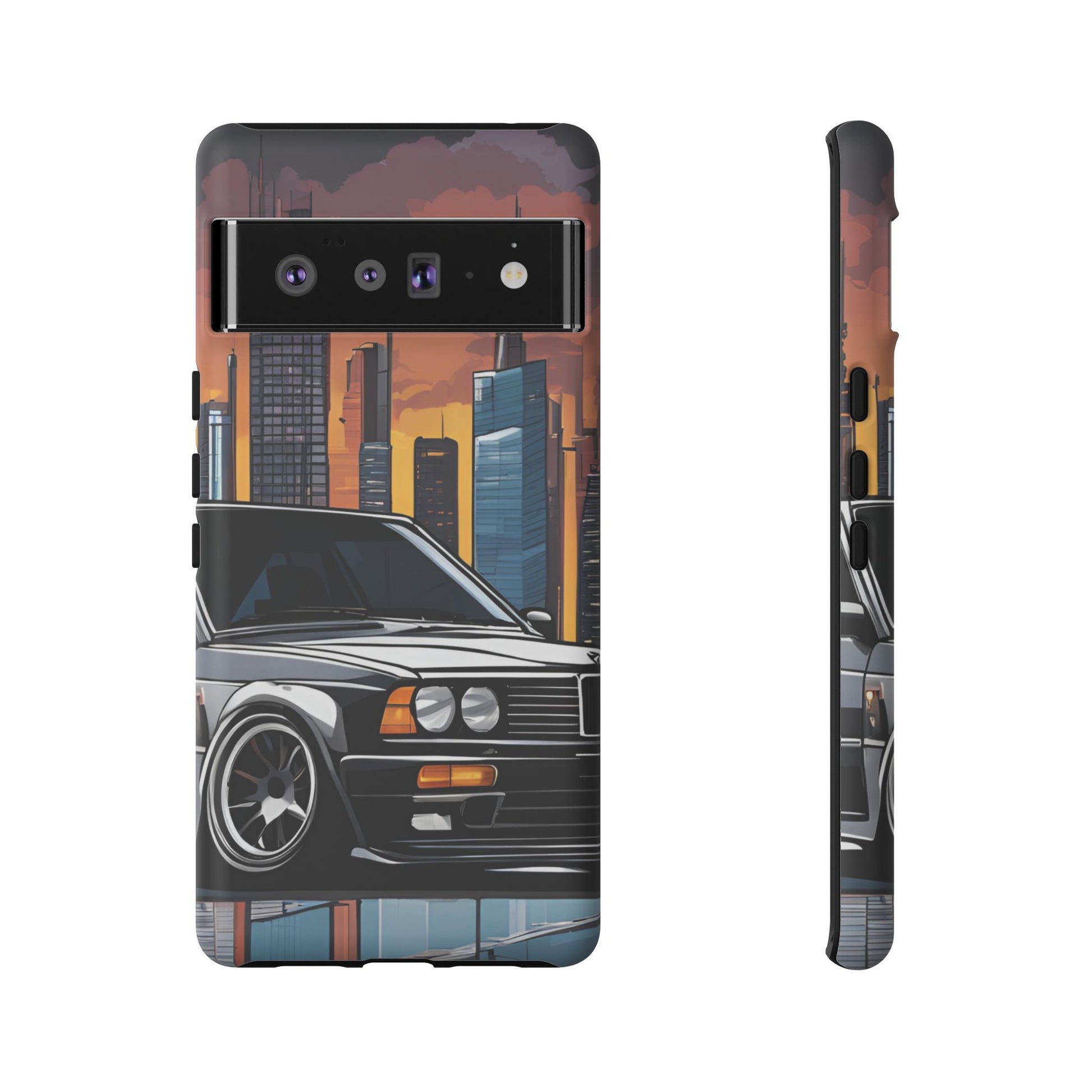 BMW E30 M3-Dual Layer Ultra Tough Phone Case Printify by The Night Shift Automotive Apparel