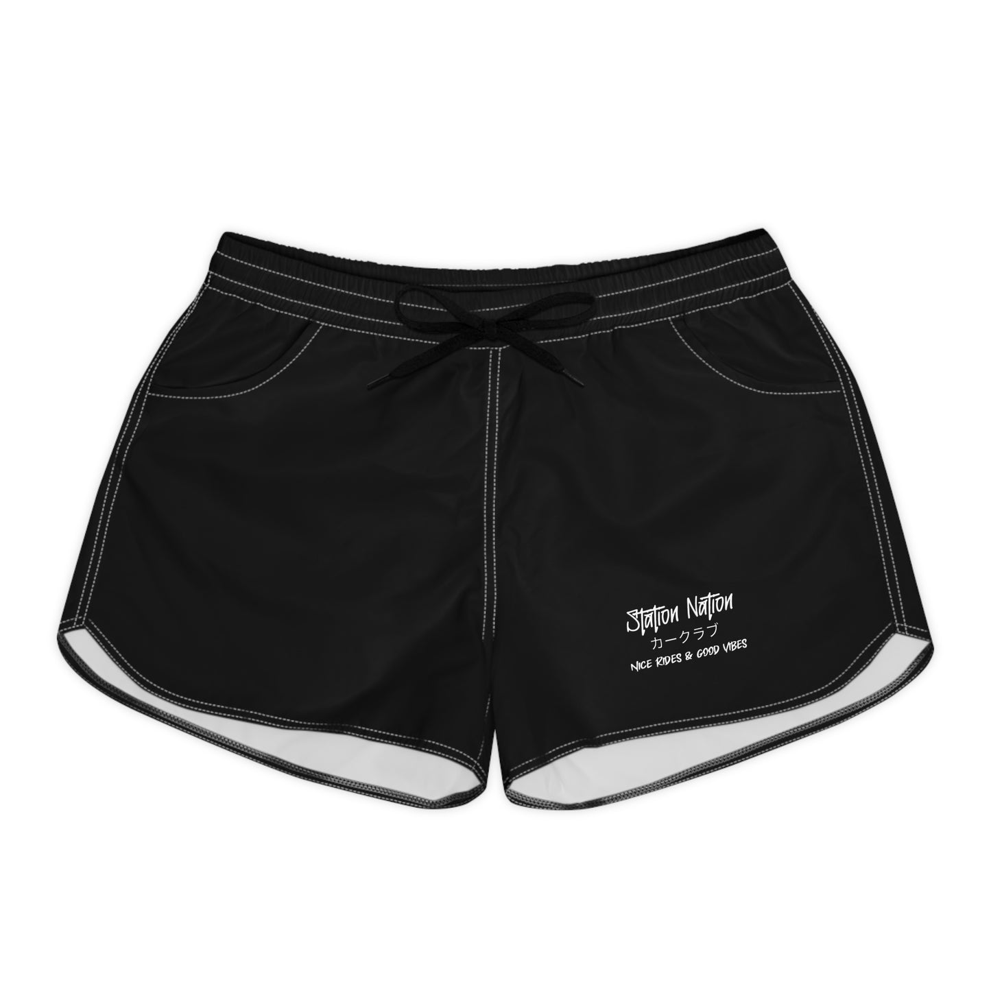 Station Nation-Stylish Women's Casual Shorts Printify by The Night Shift Automotive Apparel
