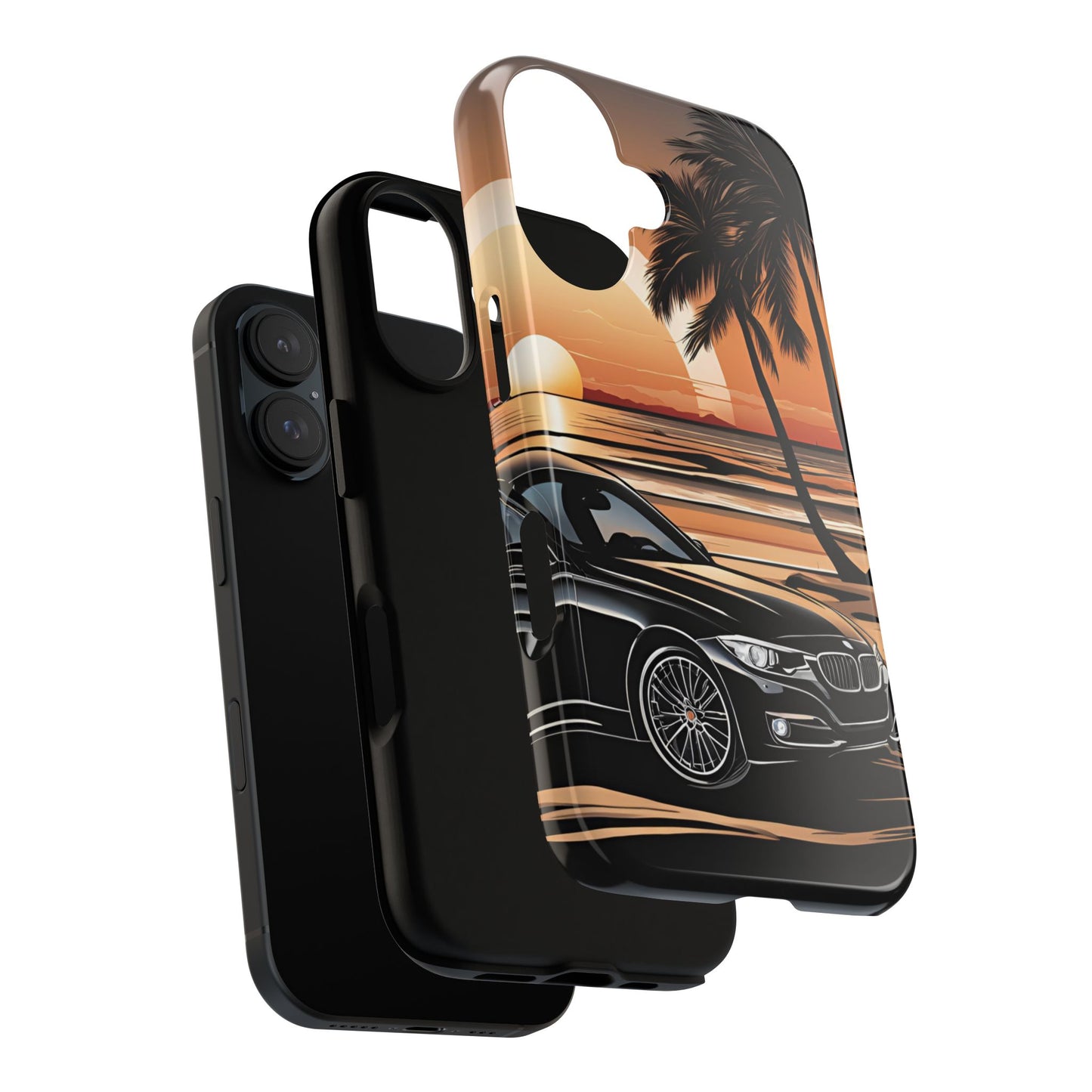 BMW Sunset On The Beach-Dual Layer Ultra Tough Phone Case Printify by The Night Shift Automotive Apparel