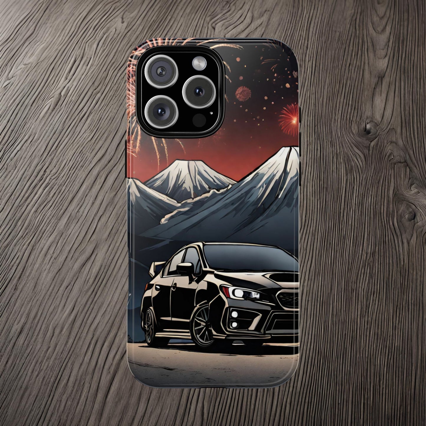 Subaru WRX/STI Fireworks-Dual Layer Ultra Tough Phone Case Printify by The Night Shift Automotive Apparel