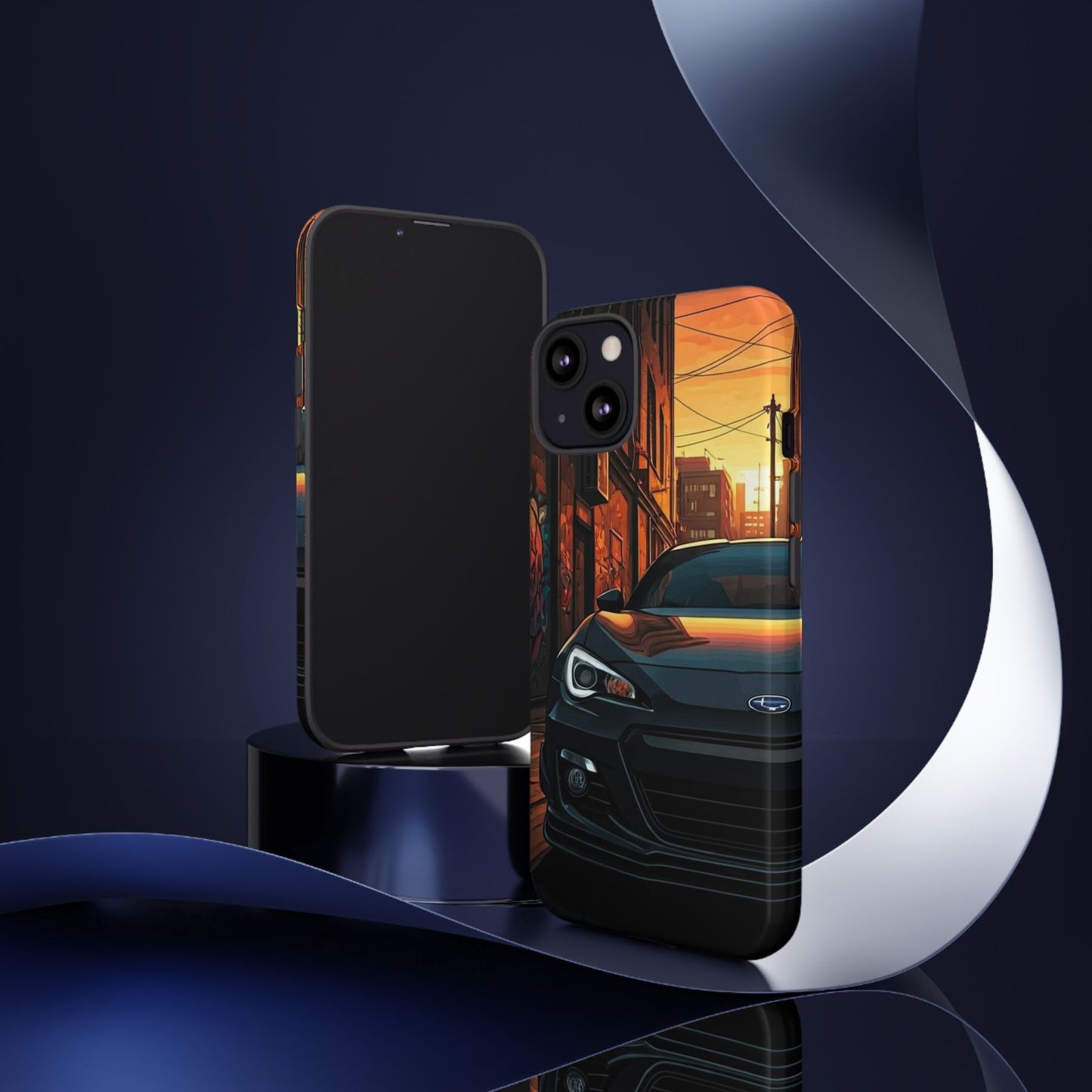 Subaru BRZ Street Life-Dual Layer Ultra Tough Phone Case iPhone 13 Glossy Printify by The Night Shift Automotive Apparel