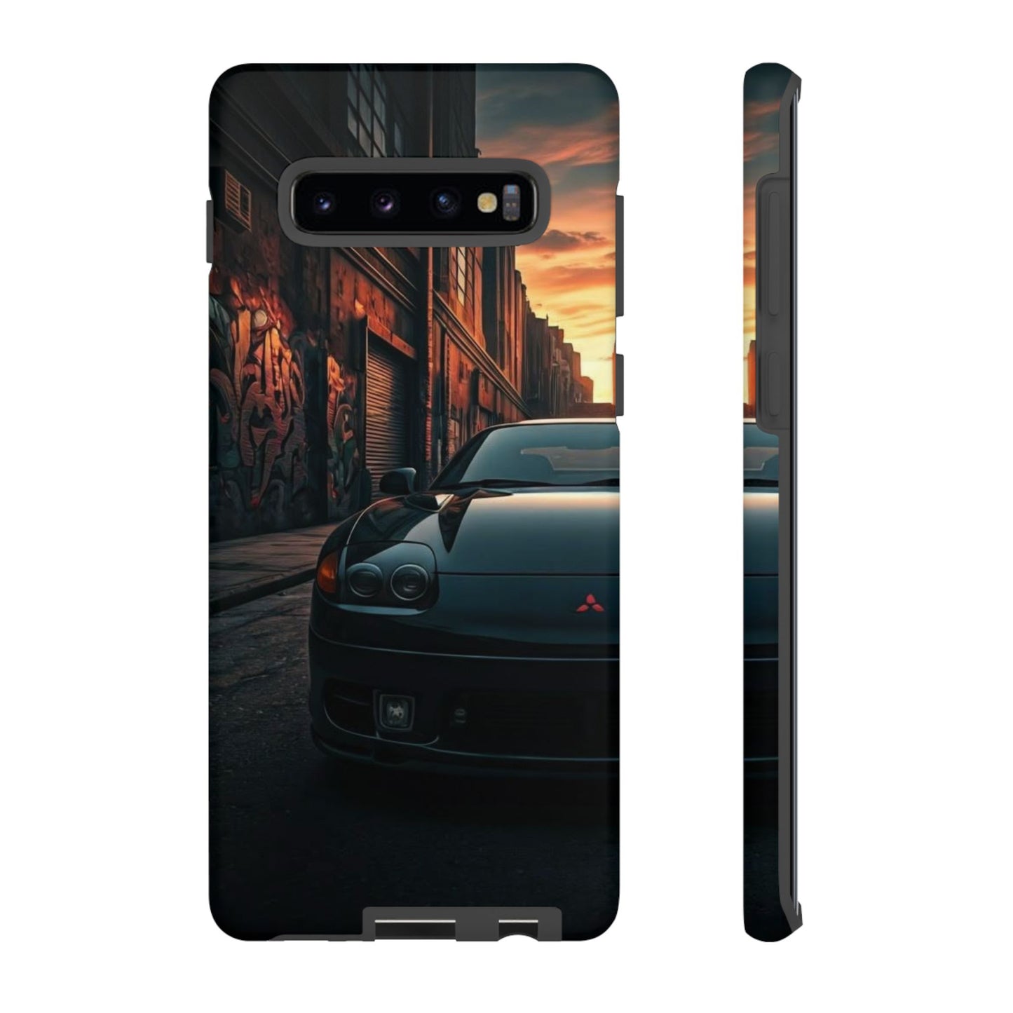 Mitsubishi 3000GT VR4 Street Life-Dual Layer Ultra Tough Phone Case Samsung Galaxy S10 Plus Matte Printify by The Night Shift Automotive Apparel