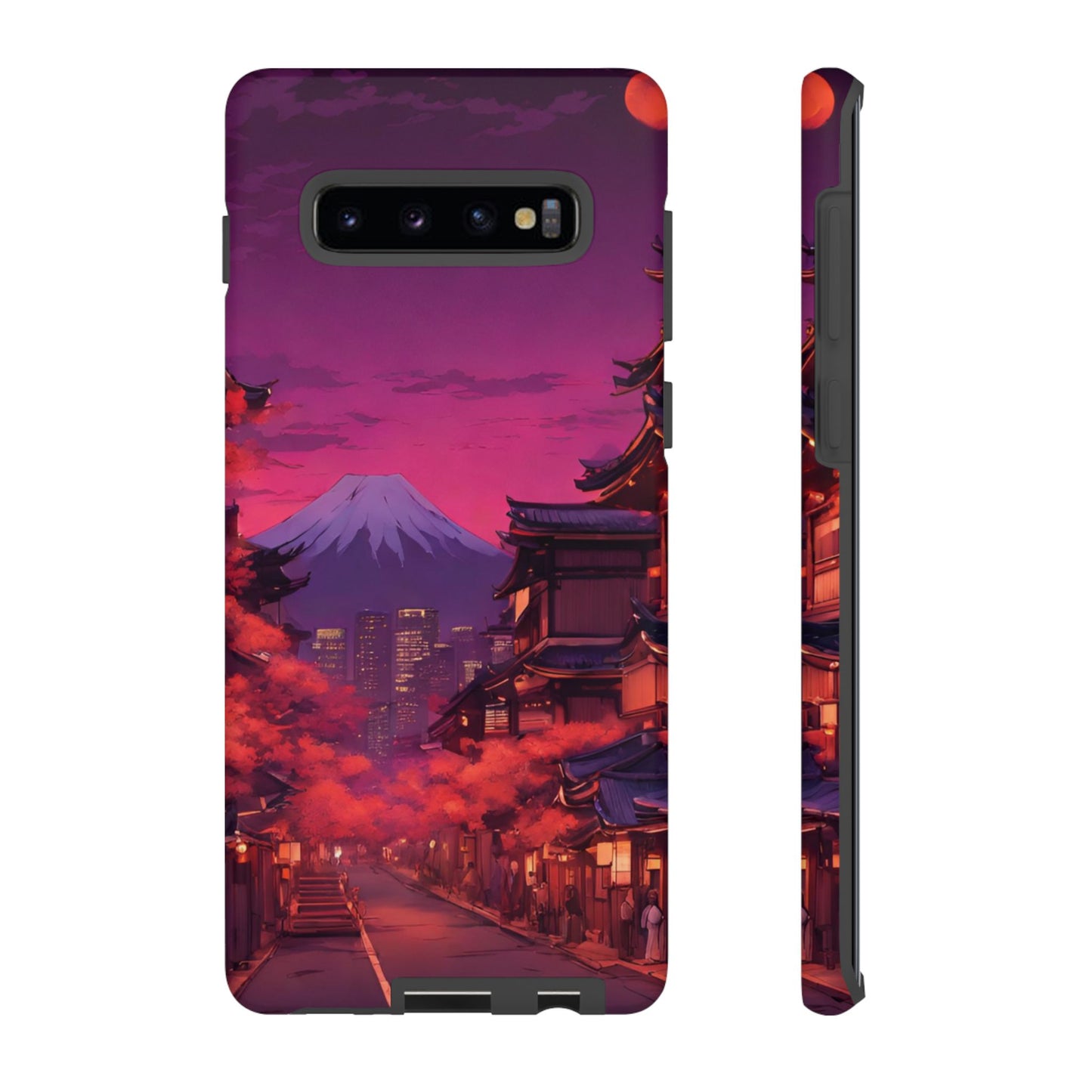 Traditional Japanese Village Countryside-Dual Layer Ultra Tough Phone Case Samsung Galaxy S10 Plus Matte Printify by The Night Shift Automotive Apparel