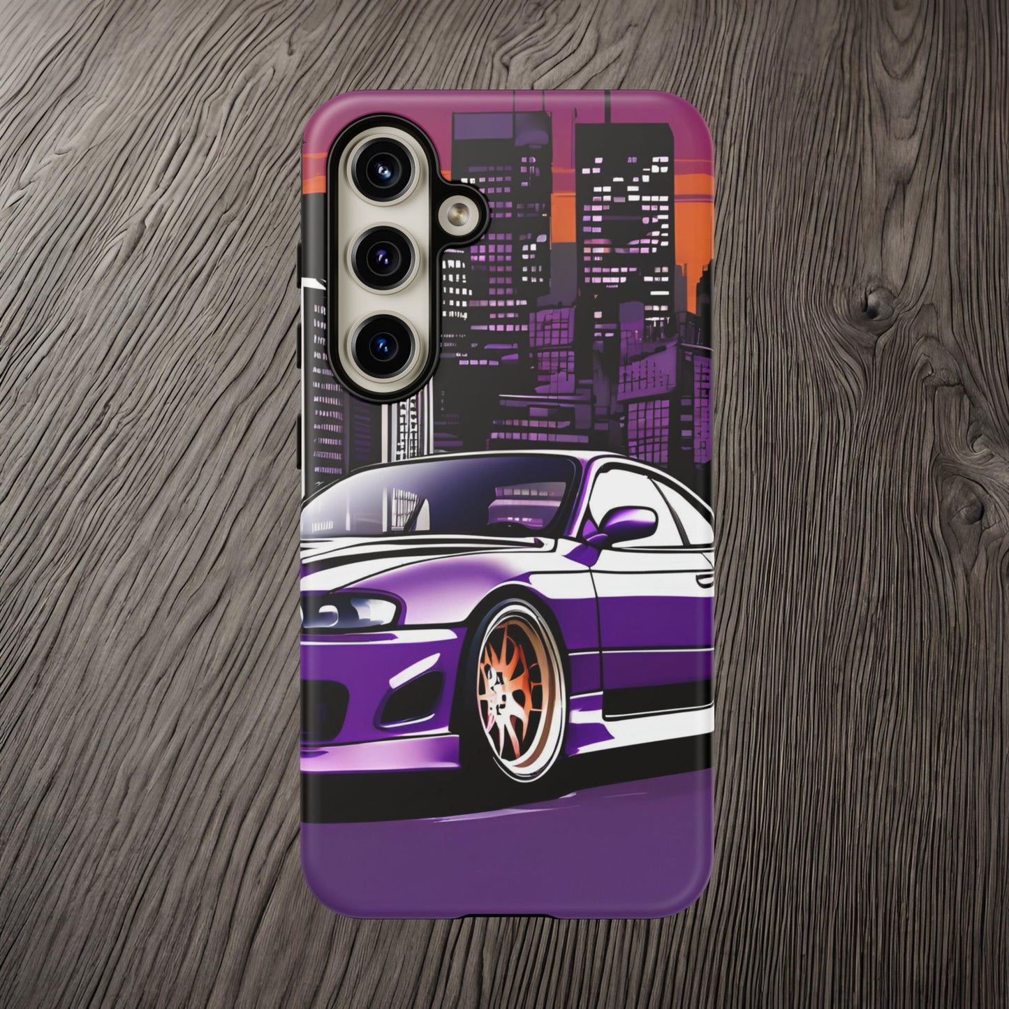 Nissan 240sx S15-Dual Layer Ultra Tough Phone Case Samsung Galaxy S24 Matte Printify by The Night Shift Automotive Apparel