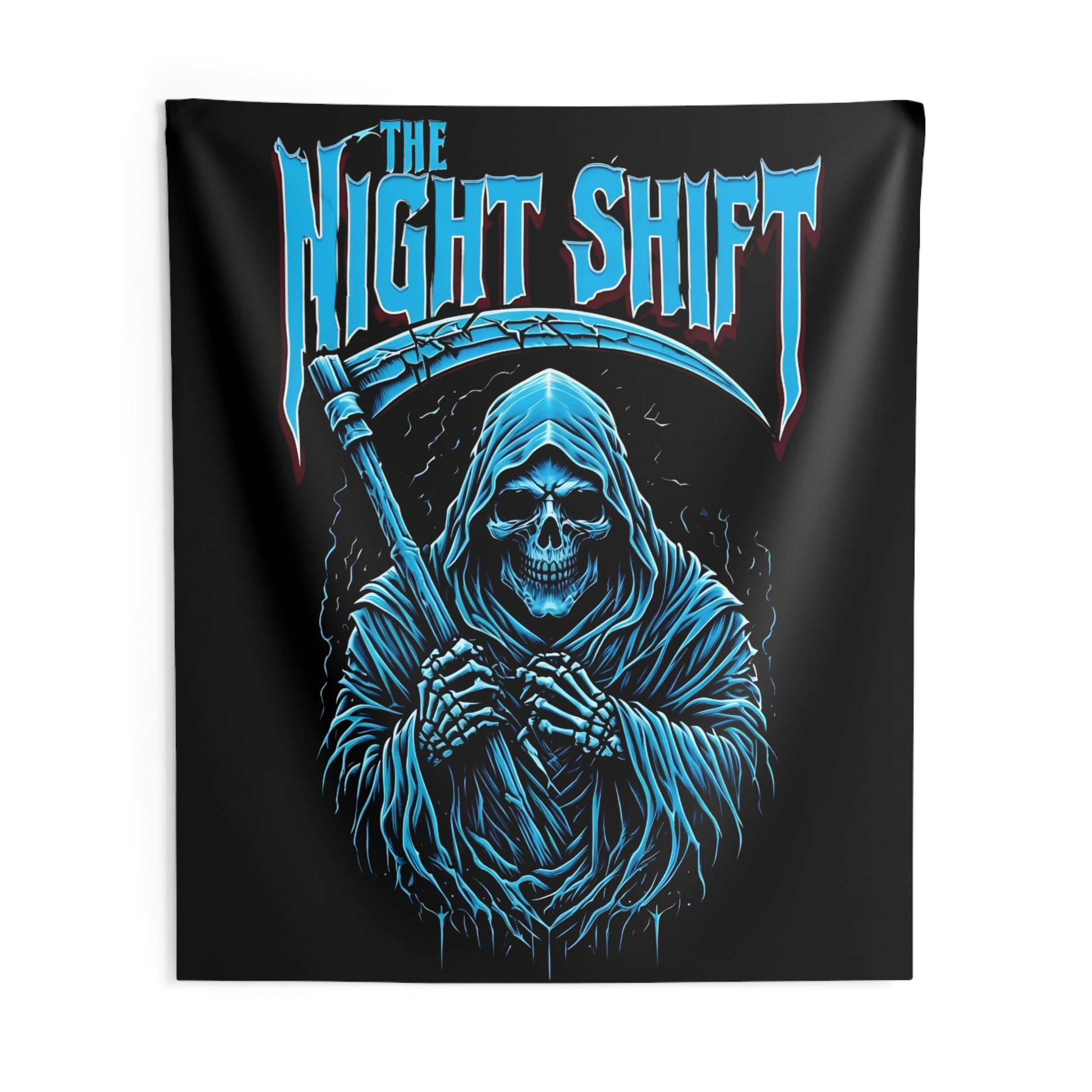 The Night Shift Reaper Indoor Wall Tapestries - Shop Banner 88" × 104" Printify by The Night Shift Automotive Apparel