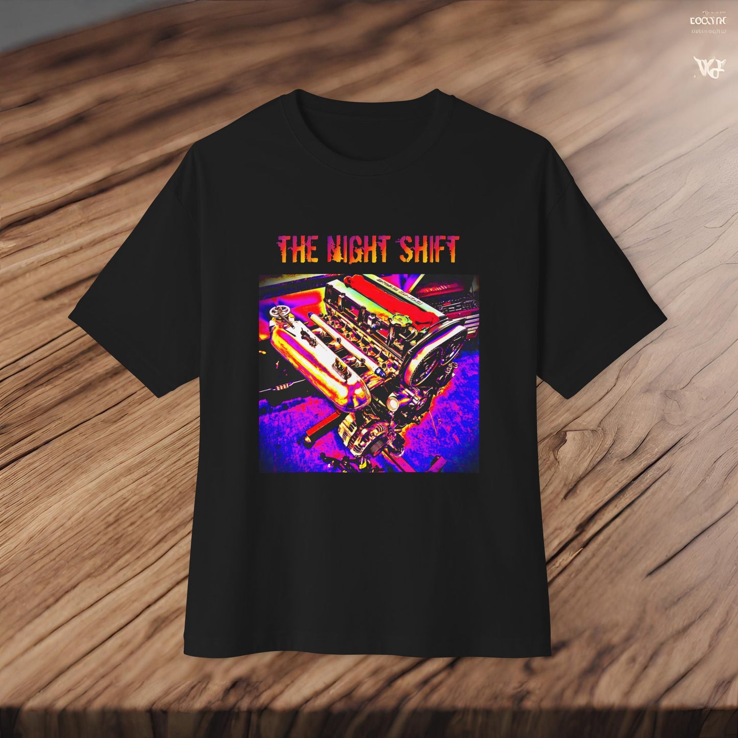 4G63 Synthwave-Premium, Ultra Soft Unisex Oversized Boxy Tee Printify by The Night Shift Automotive Apparel
