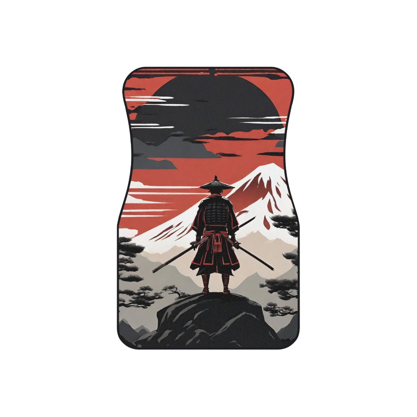 The Way Of The Samurai-Premium, High Quality Car Floor Mats (Set of 2 Front Mats) Printify by The Night Shift Automotive Apparel