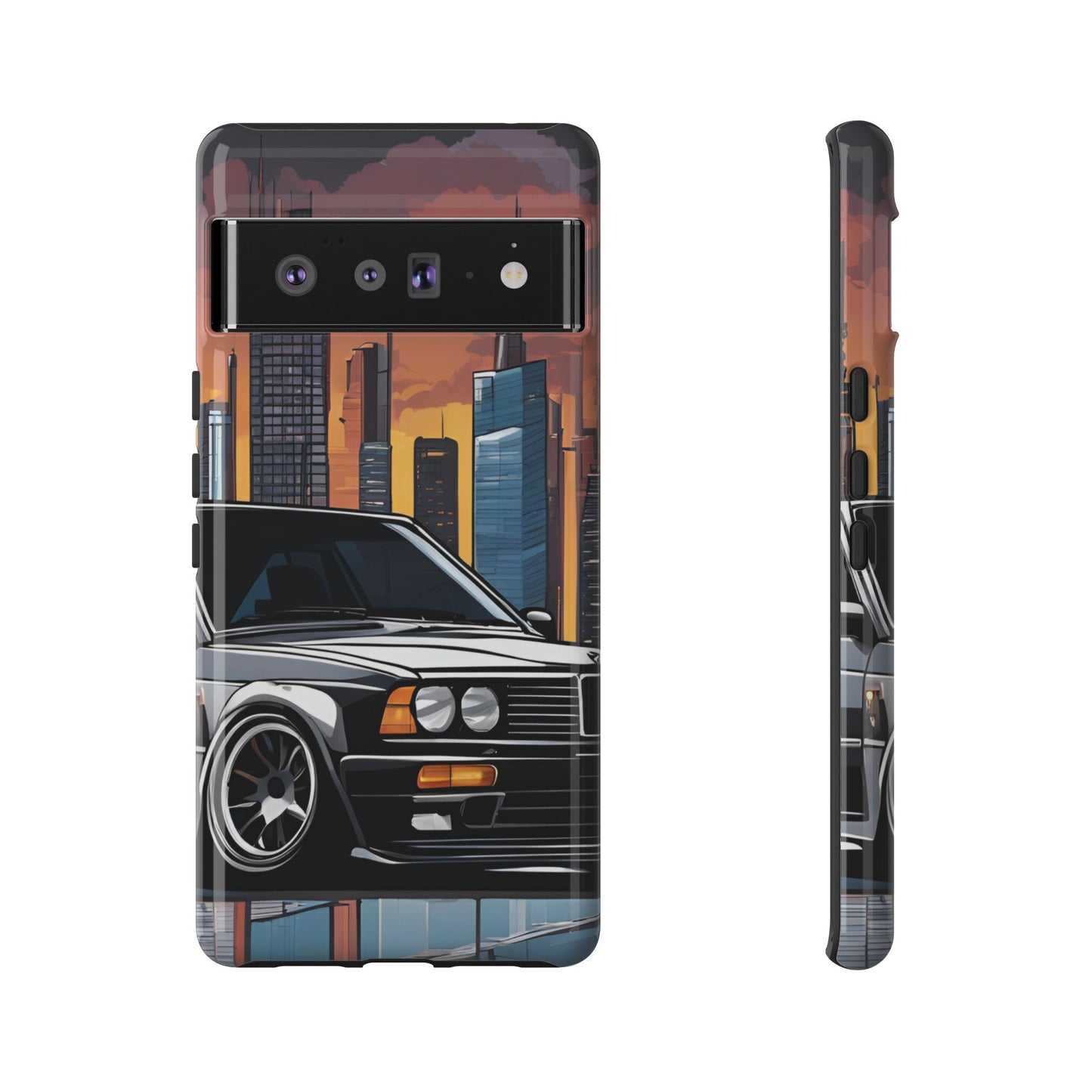 BMW E30 M3-Dual Layer Ultra Tough Phone Case Printify by The Night Shift Automotive Apparel
