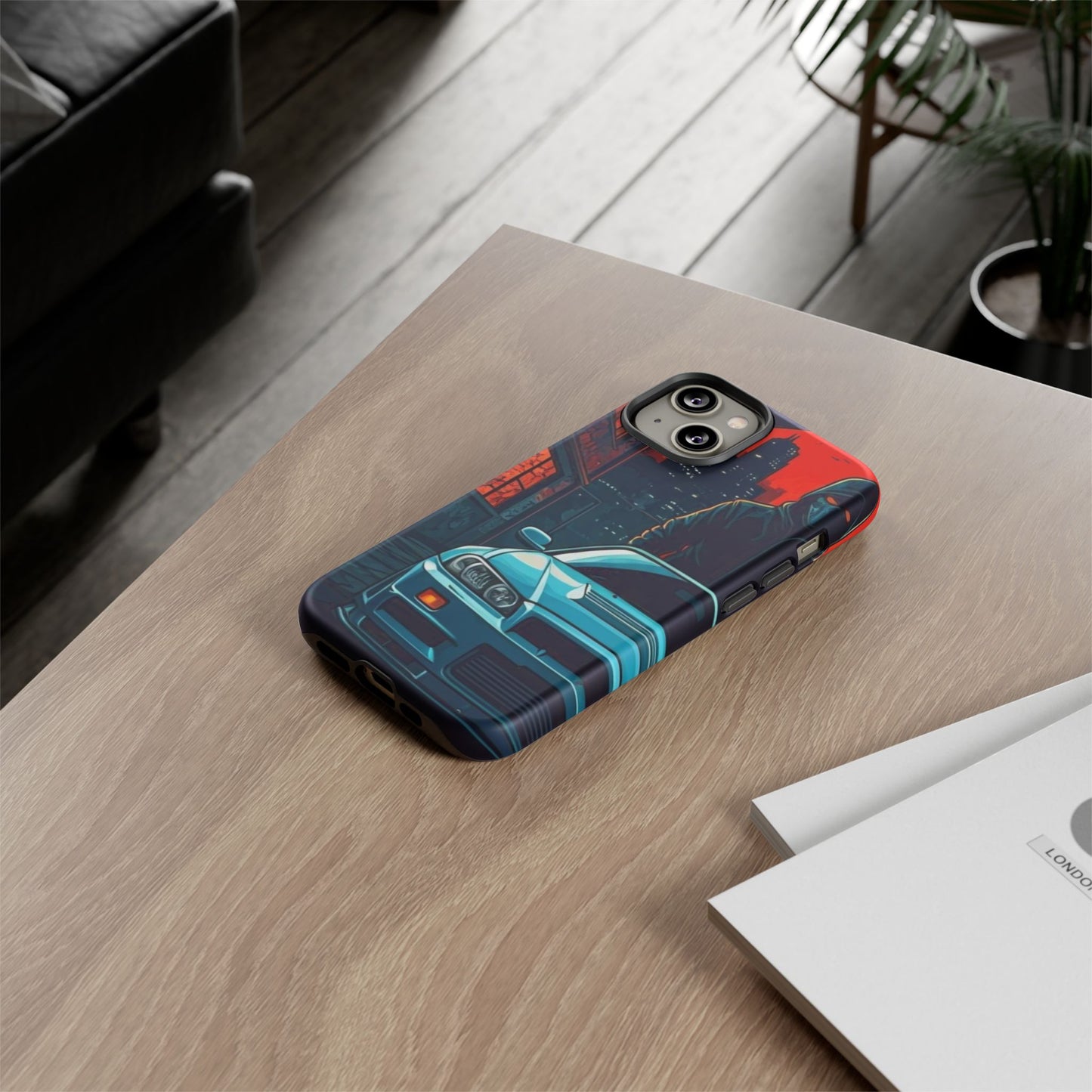 Nissan Skyline R34 Street Life-Dual Layer Ultra Tough Phone Case iPhone 14 Matte Printify by The Night Shift Automotive Apparel