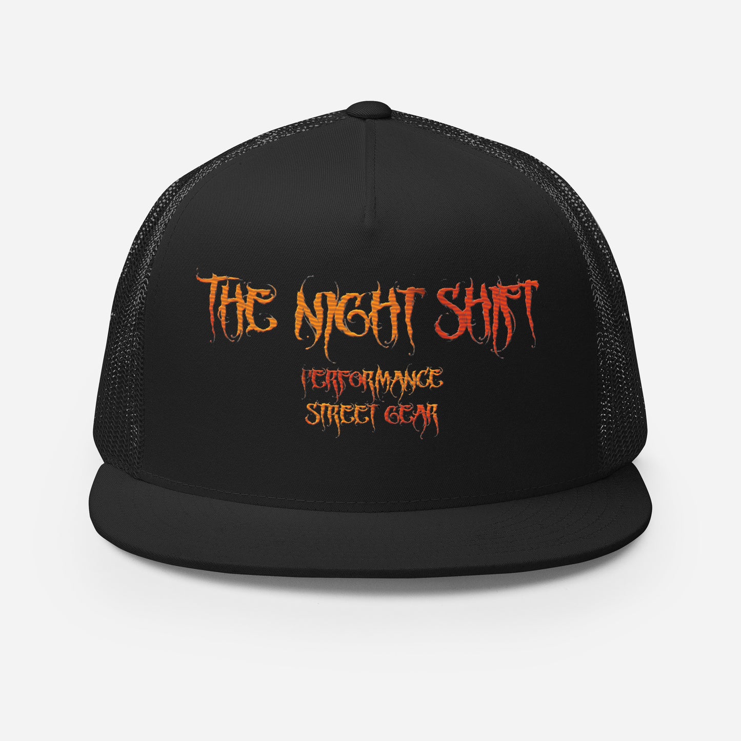 The Night Shift-Embroidered Snapback Trucker Hat The Night Shift Performance Street Gear by The Night Shift Automotive Apparel