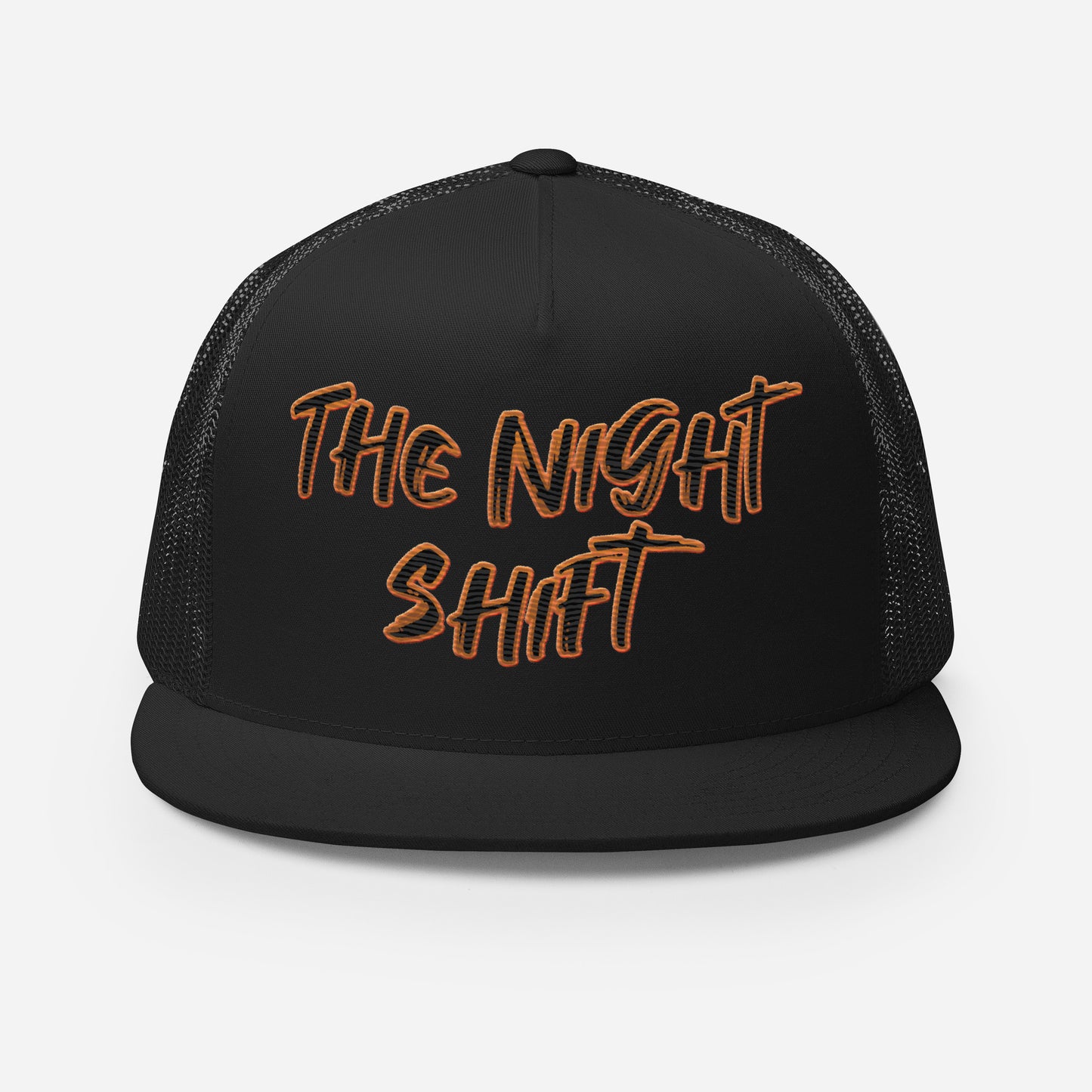 The Night Shift-Embroidered Mesh Snapback Trucker Hat The Night Shift Performance Street Gear by The Night Shift Automotive Apparel