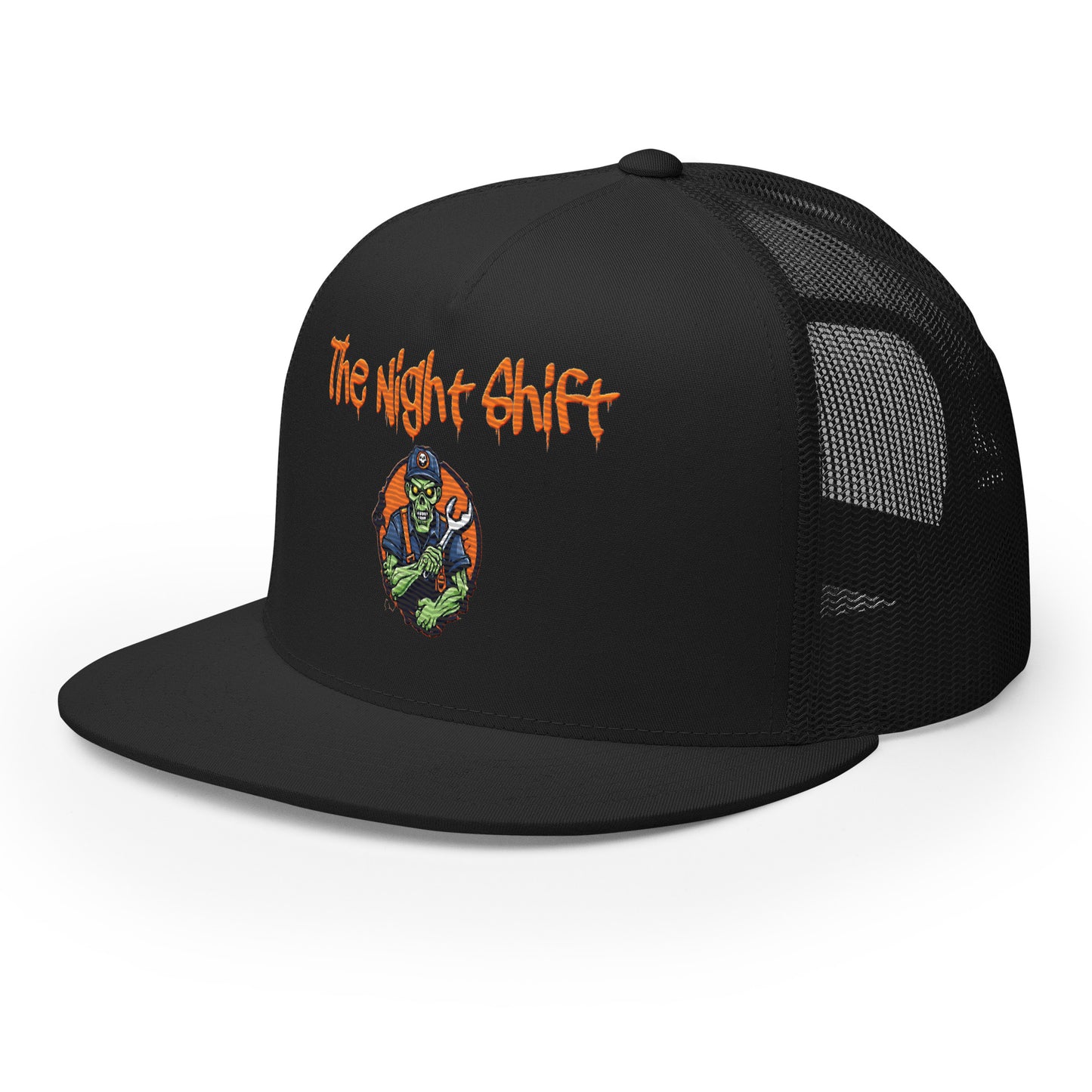 Don't Stop Till You Drop-Embroidered Snapback Trucker Hat The Night Shift Performance Street Gear by The Night Shift Automotive Apparel