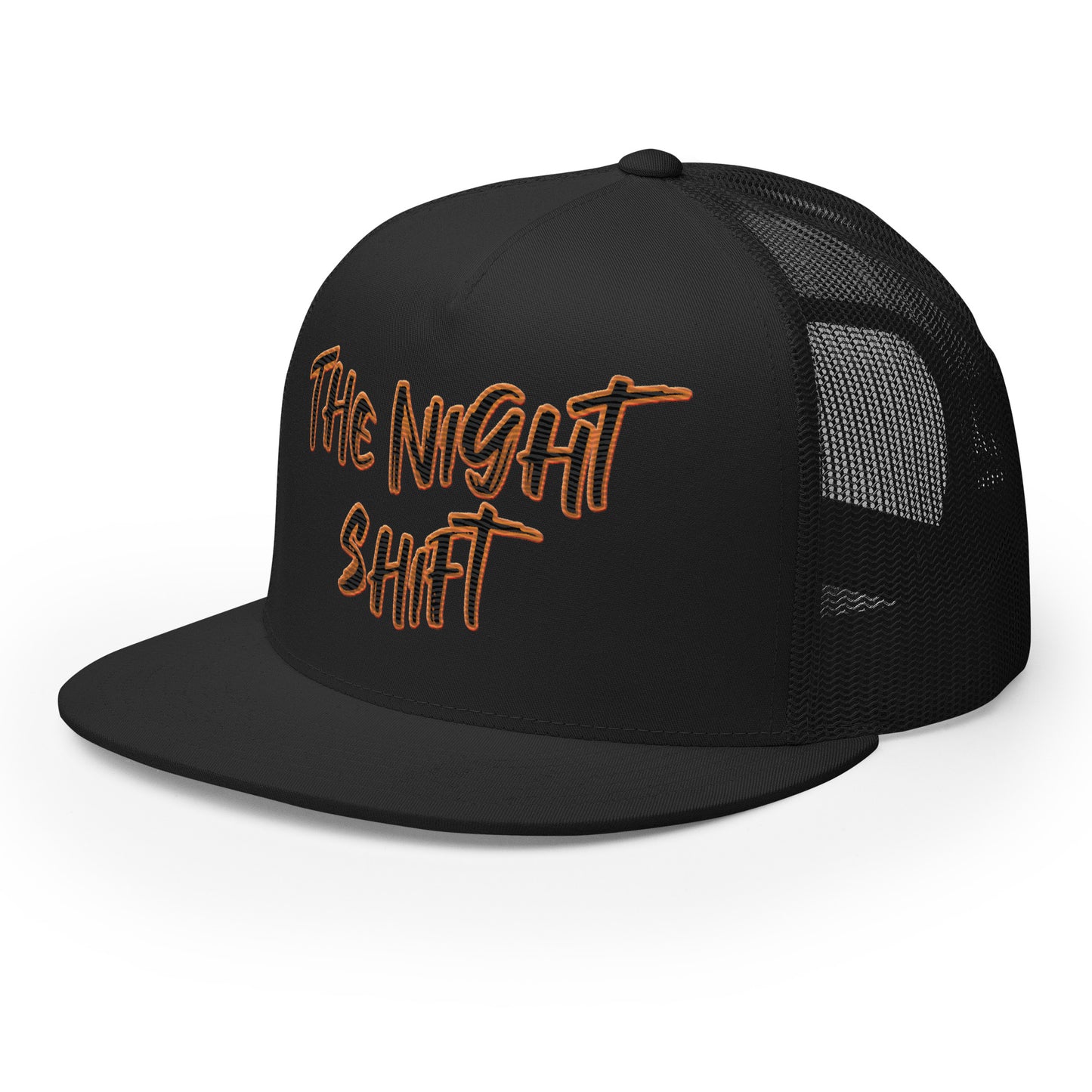 The Night Shift-Embroidered Mesh Snapback Trucker Hat The Night Shift Performance Street Gear by The Night Shift Automotive Apparel