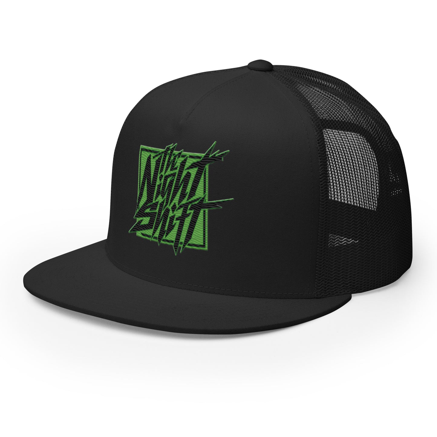 The Night Shift-Embroidered Mesh Snapback Trucker Hat The Night Shift Performance Street Gear by The Night Shift Automotive Apparel