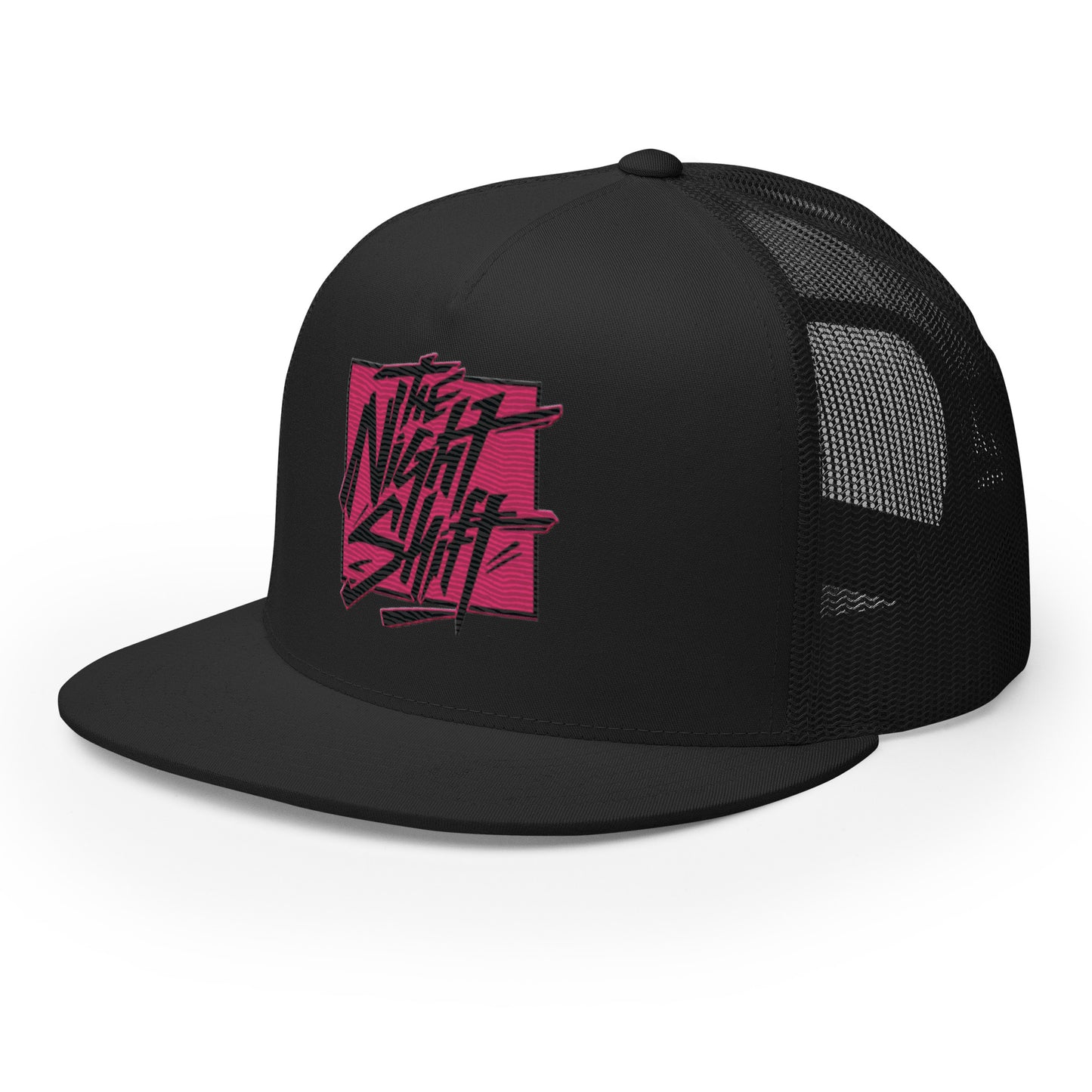 The Night Shift-Embroidered Mesh Snapback Trucker Hat The Night Shift Performance Street Gear by The Night Shift Automotive Apparel