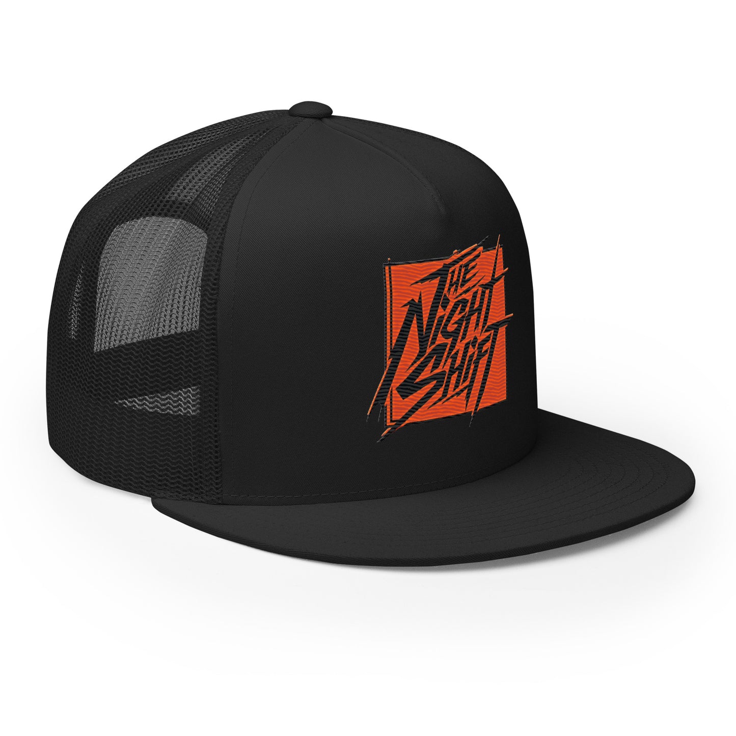 The Night Shift-Embroidered Mesh Snapback Trucker Hat The Night Shift Performance Street Gear by The Night Shift Automotive Apparel