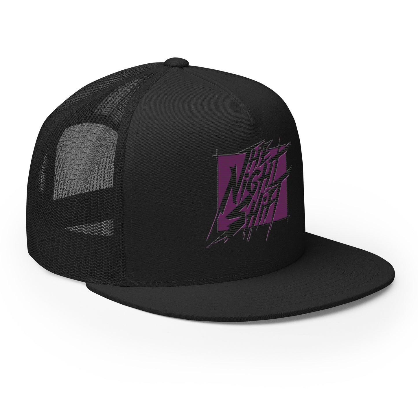 The Night Shift-Embroidered Mesh Snapback Trucker Hat The Night Shift Performance Street Gear by The Night Shift Automotive Apparel
