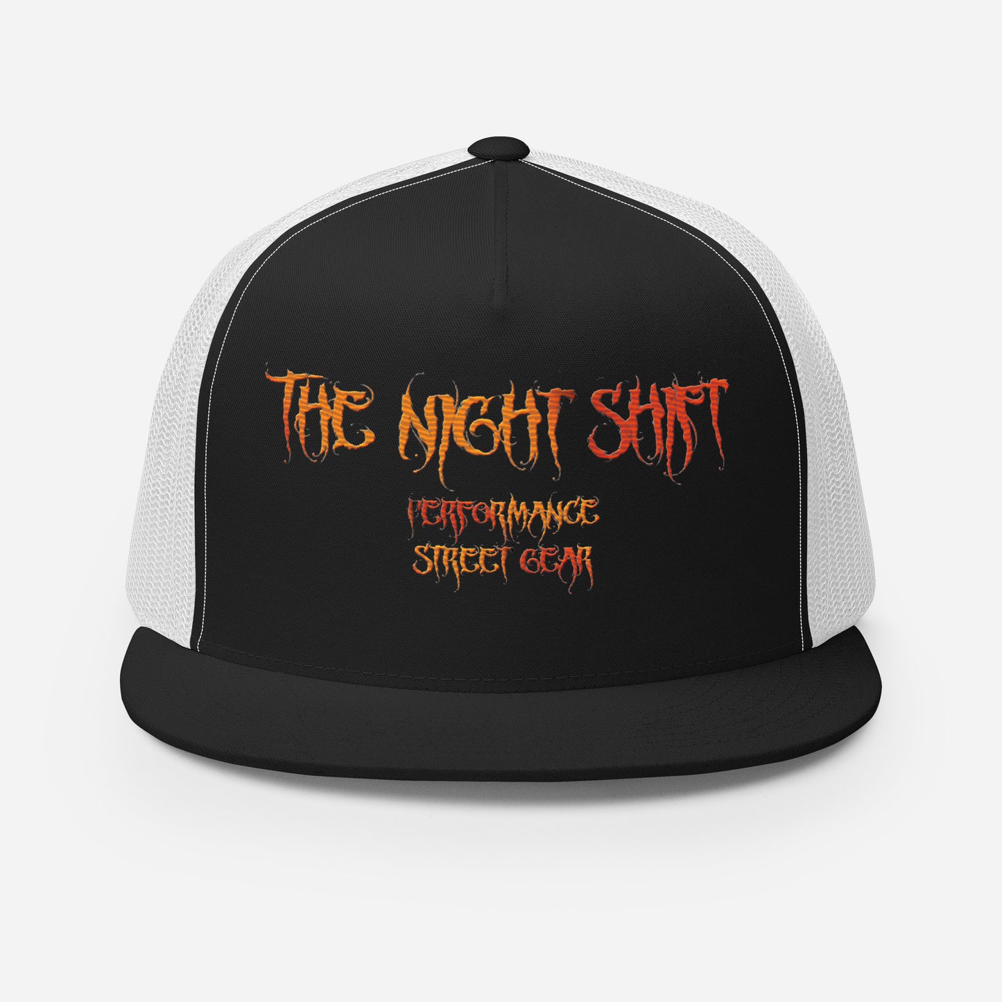 The Night Shift-Embroidered Snapback Trucker Hat The Night Shift Performance Street Gear by The Night Shift Automotive Apparel