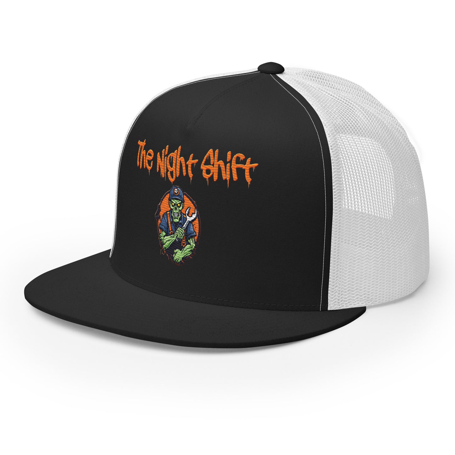 Don't Stop Till You Drop-Embroidered Snapback Trucker Hat The Night Shift Performance Street Gear by The Night Shift Automotive Apparel