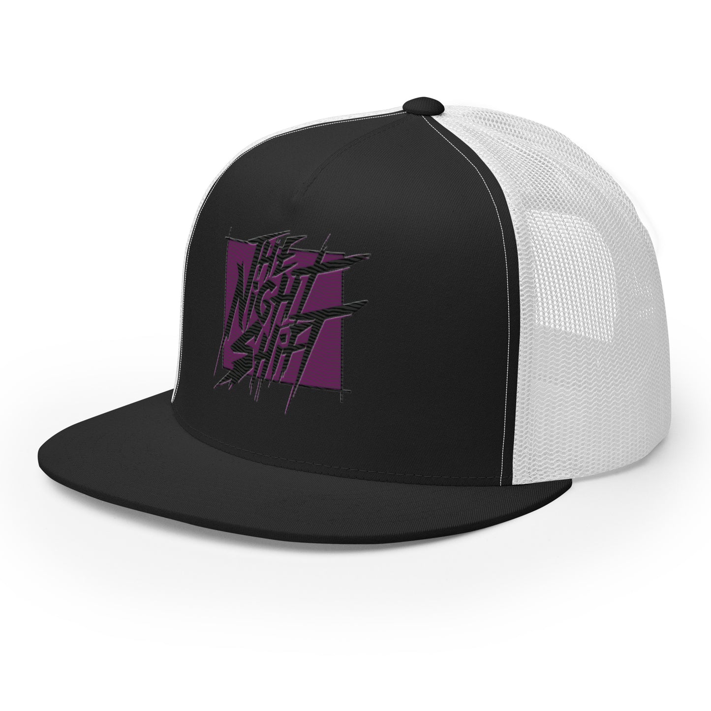 The Night Shift-Embroidered Mesh Snapback Trucker Hat The Night Shift Performance Street Gear by The Night Shift Automotive Apparel