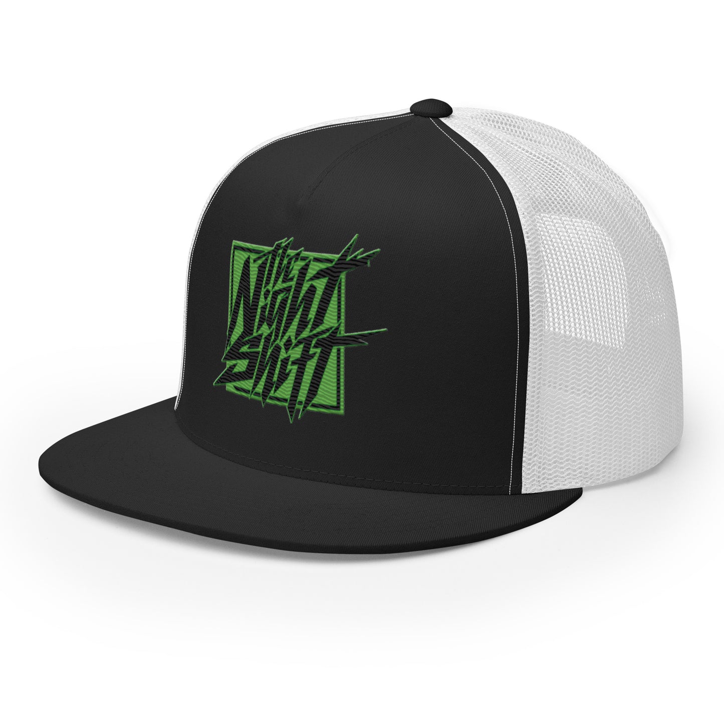The Night Shift-Embroidered Mesh Snapback Trucker Hat The Night Shift Performance Street Gear by The Night Shift Automotive Apparel