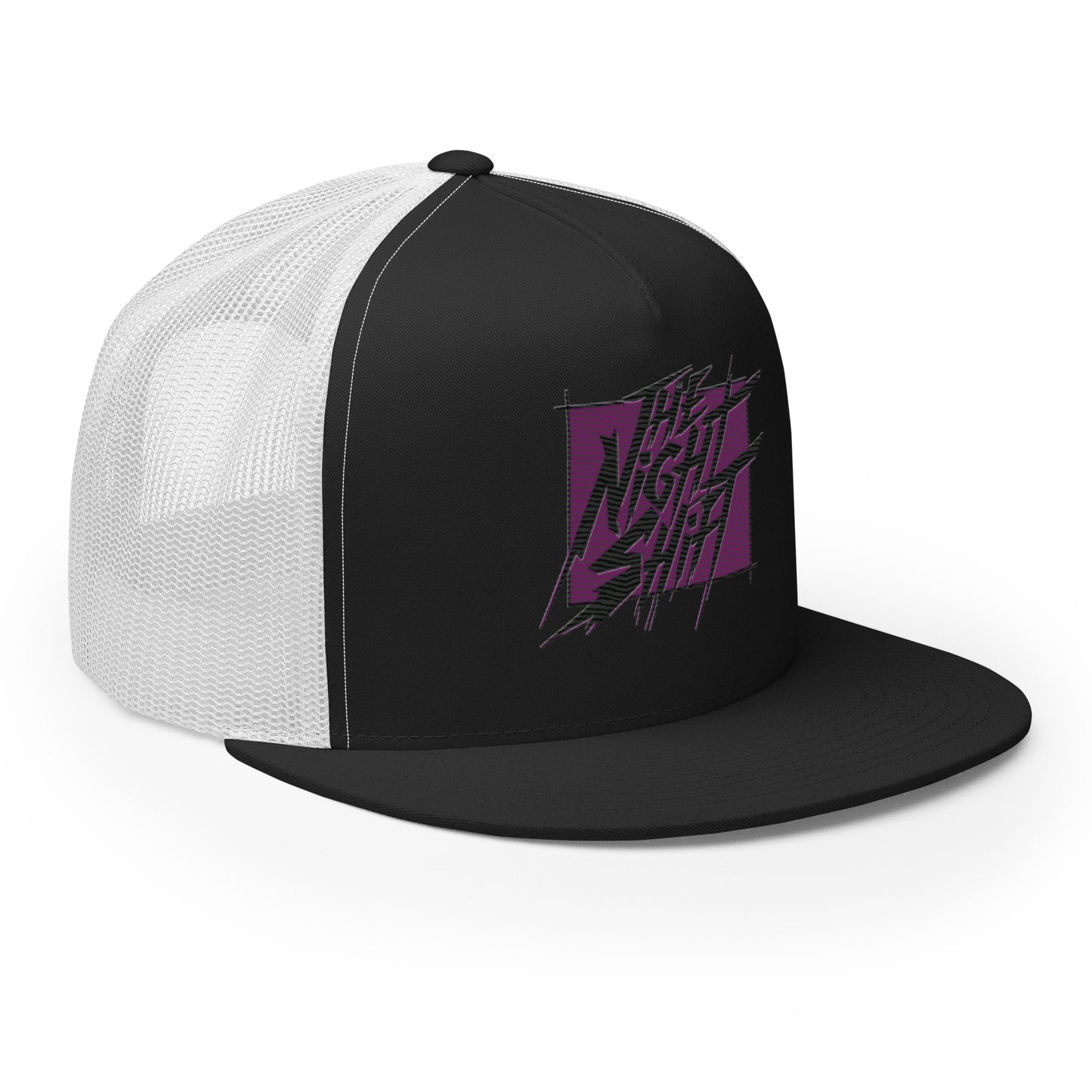 The Night Shift-Embroidered Mesh Snapback Trucker Hat The Night Shift Performance Street Gear by The Night Shift Automotive Apparel