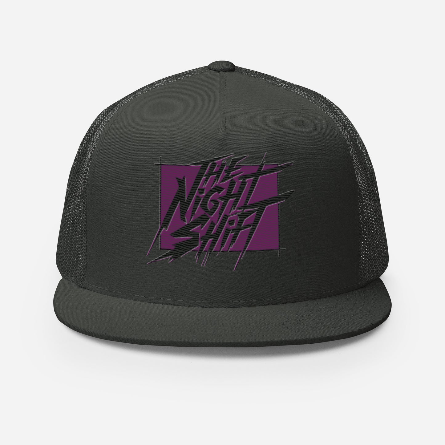 The Night Shift-Embroidered Mesh Snapback Trucker Hat The Night Shift Performance Street Gear by The Night Shift Automotive Apparel