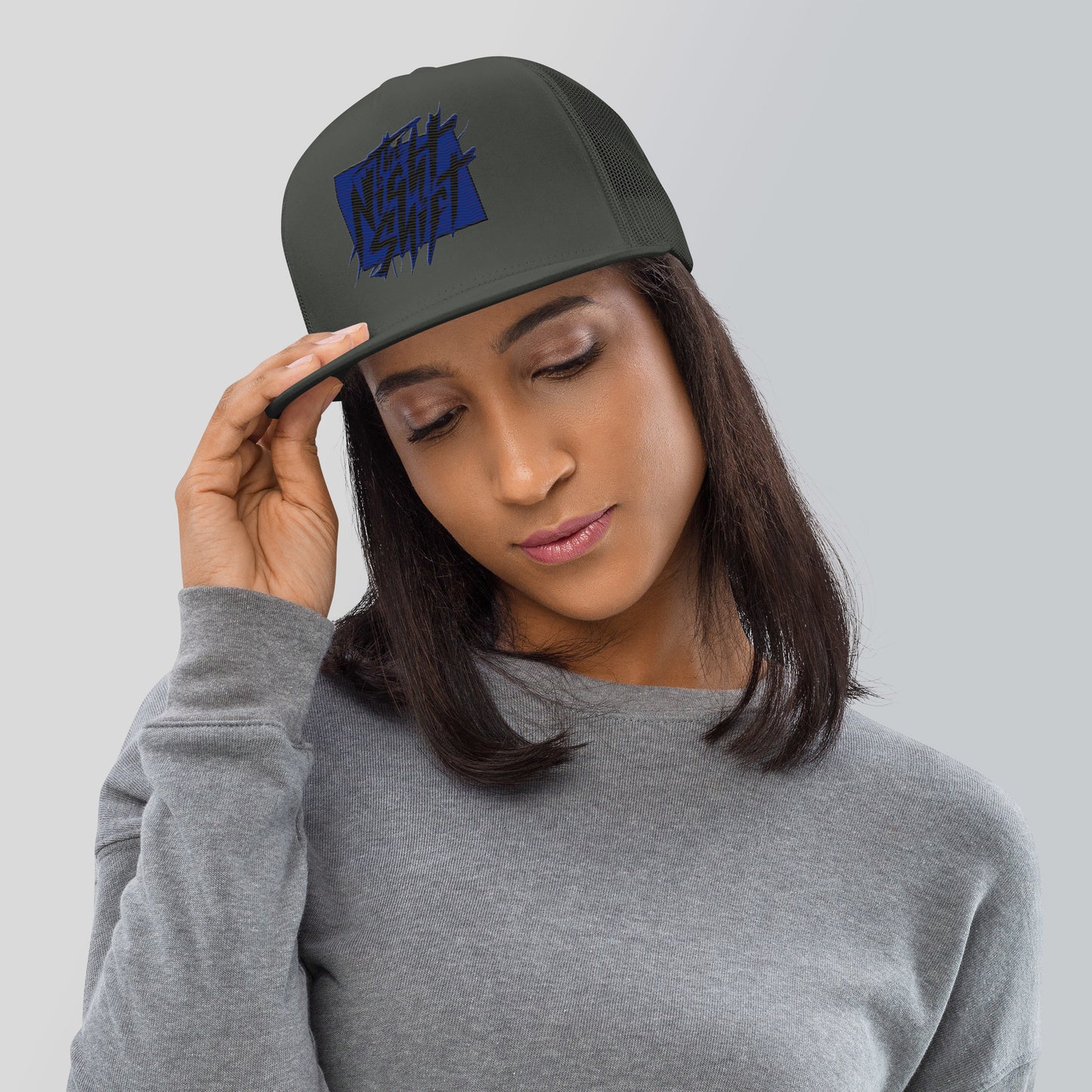 The Night Shift-Embroidered Mesh Snapback Trucker Hat The Night Shift Performance Street Gear by The Night Shift Automotive Apparel