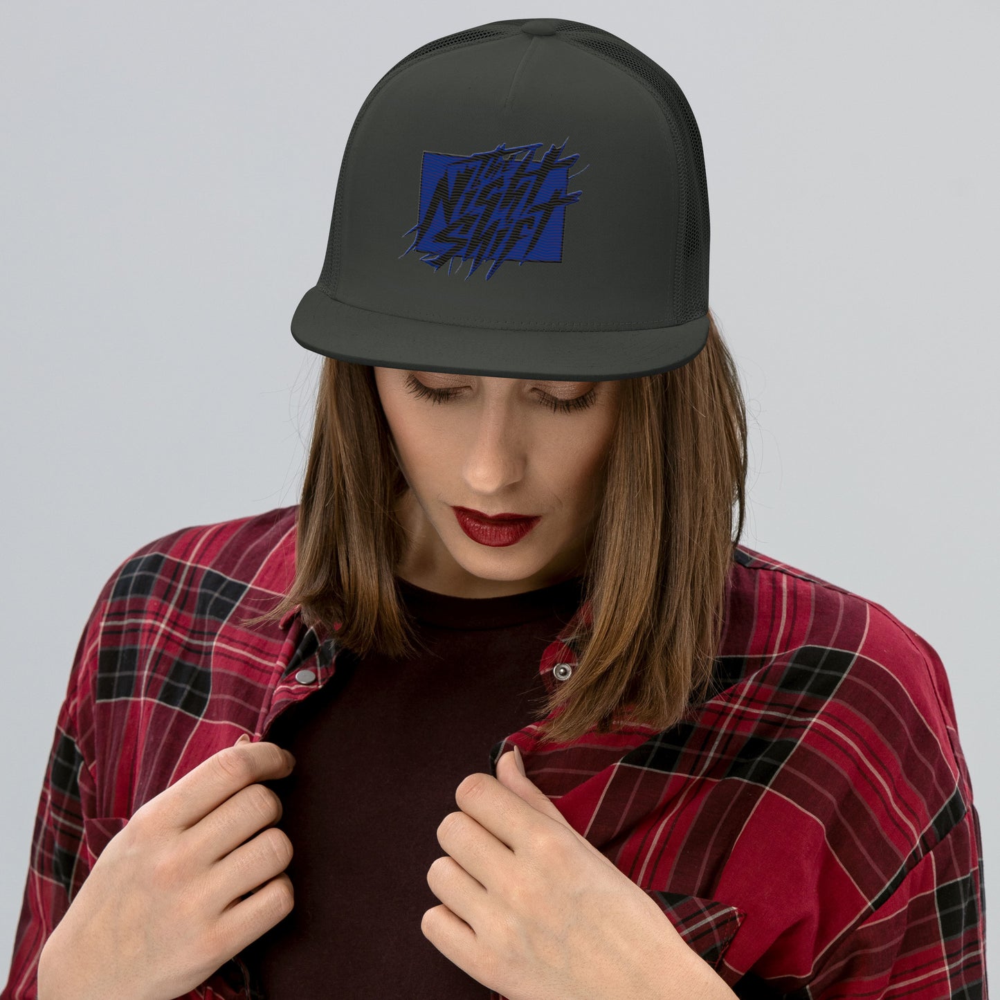 The Night Shift-Embroidered Mesh Snapback Trucker Hat The Night Shift Performance Street Gear by The Night Shift Automotive Apparel