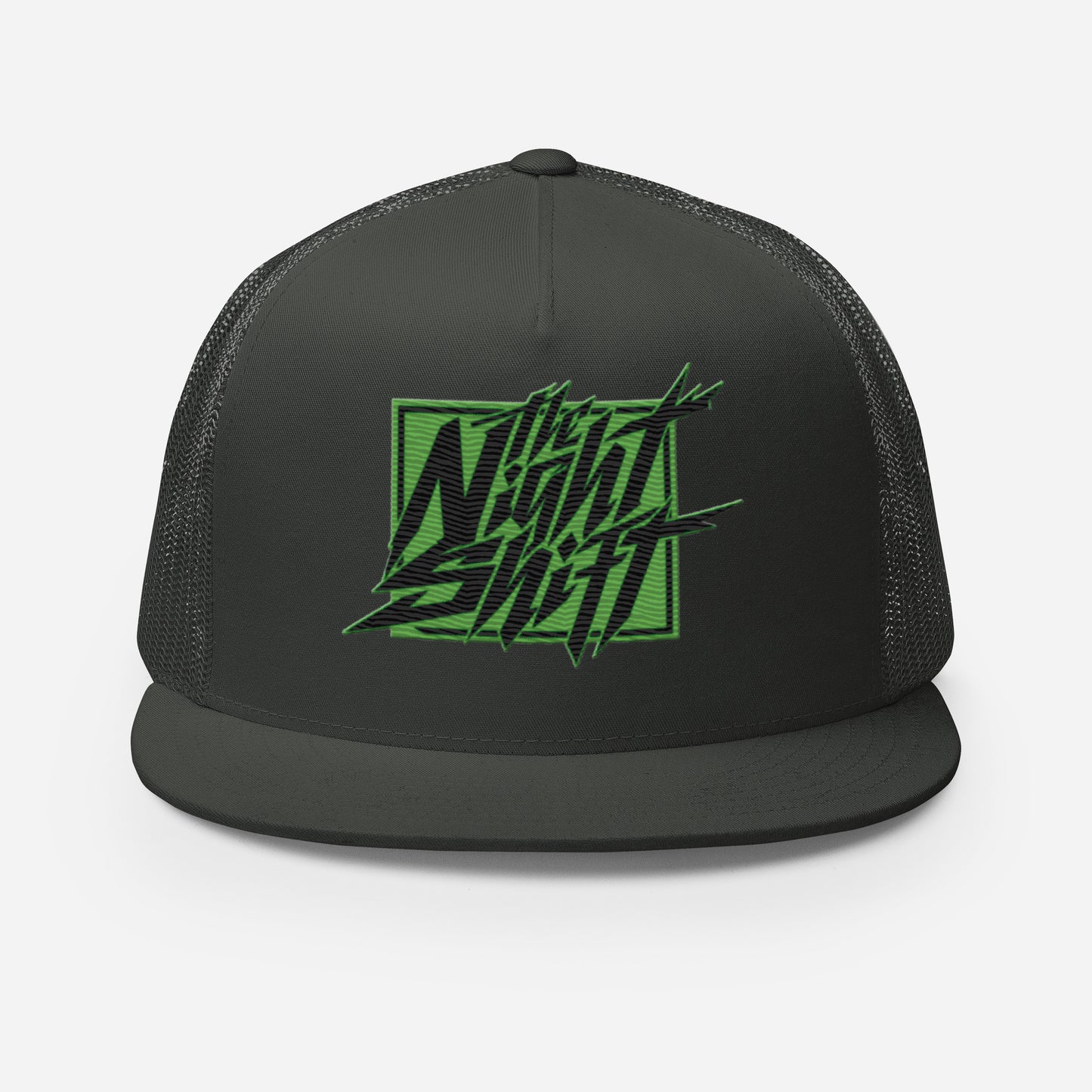 The Night Shift-Embroidered Mesh Snapback Trucker Hat The Night Shift Performance Street Gear by The Night Shift Automotive Apparel
