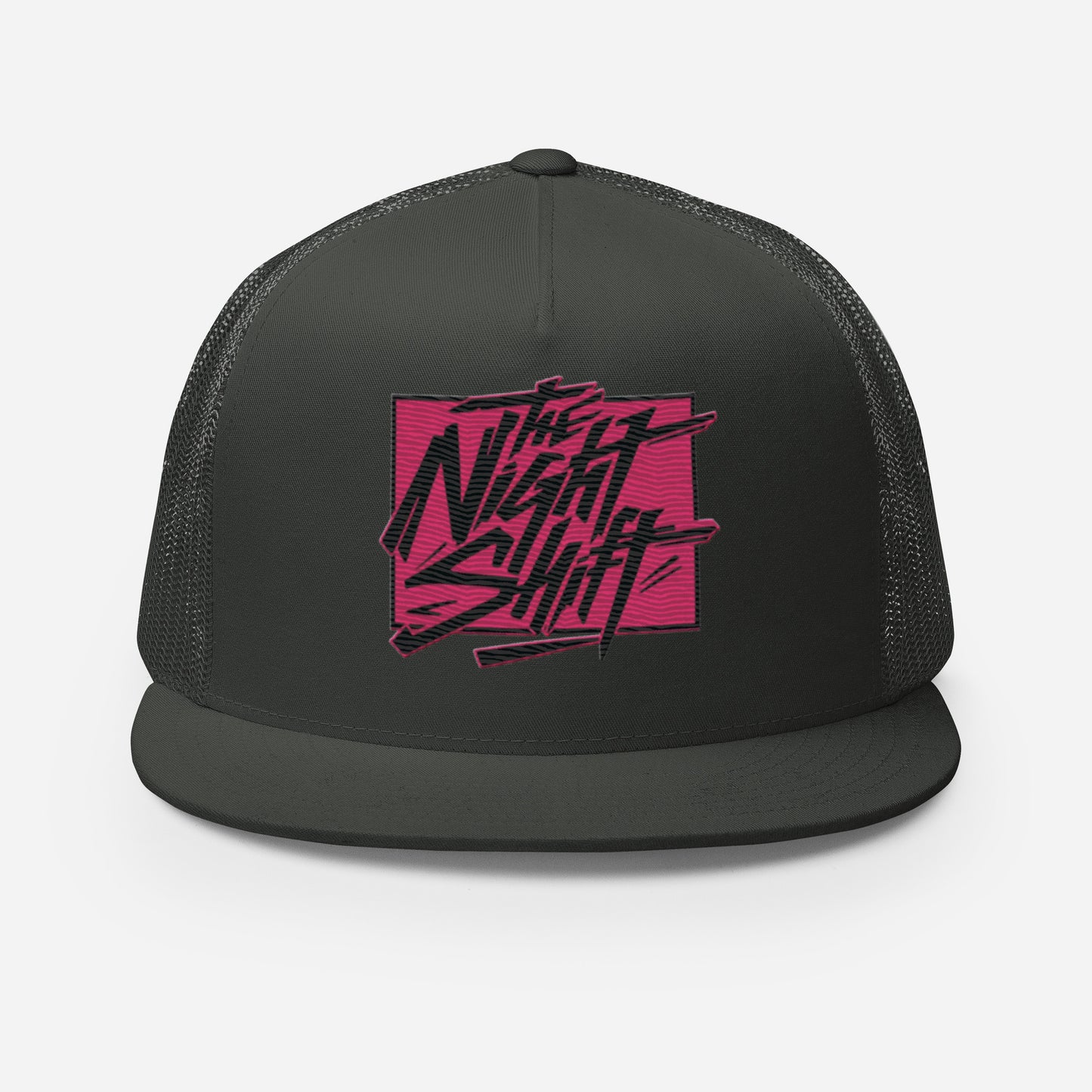 The Night Shift-Embroidered Mesh Snapback Trucker Hat The Night Shift Performance Street Gear by The Night Shift Automotive Apparel