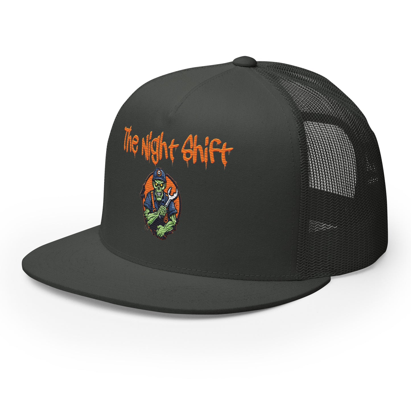 Don't Stop Till You Drop-Embroidered Snapback Trucker Hat The Night Shift Performance Street Gear by The Night Shift Automotive Apparel