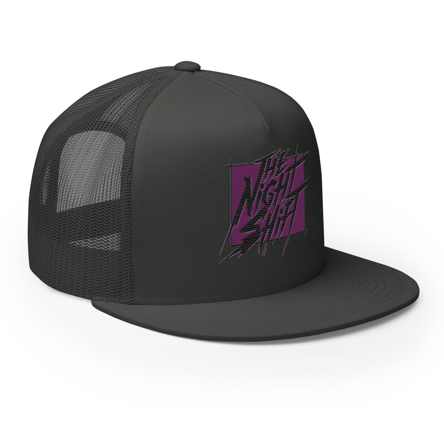 The Night Shift-Embroidered Mesh Snapback Trucker Hat The Night Shift Performance Street Gear by The Night Shift Automotive Apparel