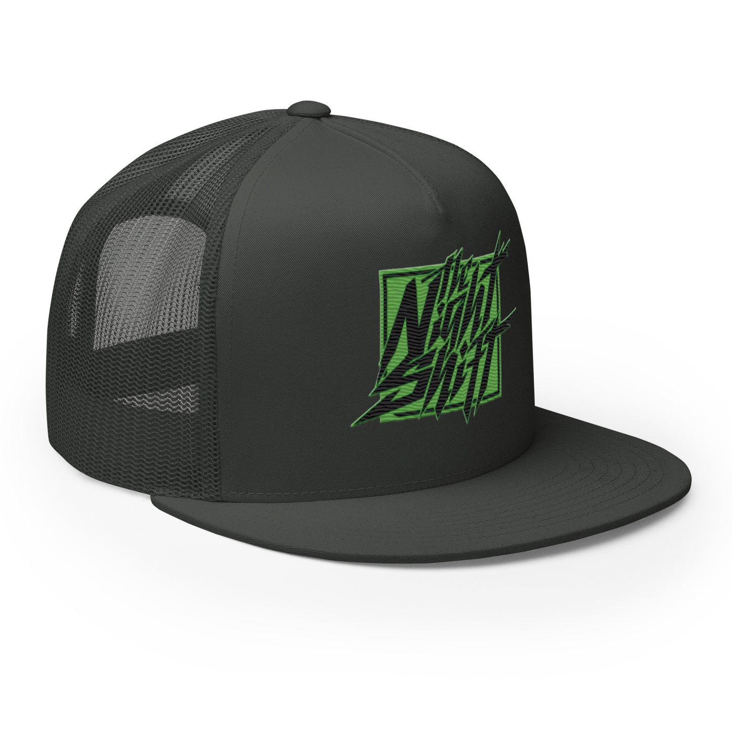 The Night Shift-Embroidered Mesh Snapback Trucker Hat The Night Shift Performance Street Gear by The Night Shift Automotive Apparel