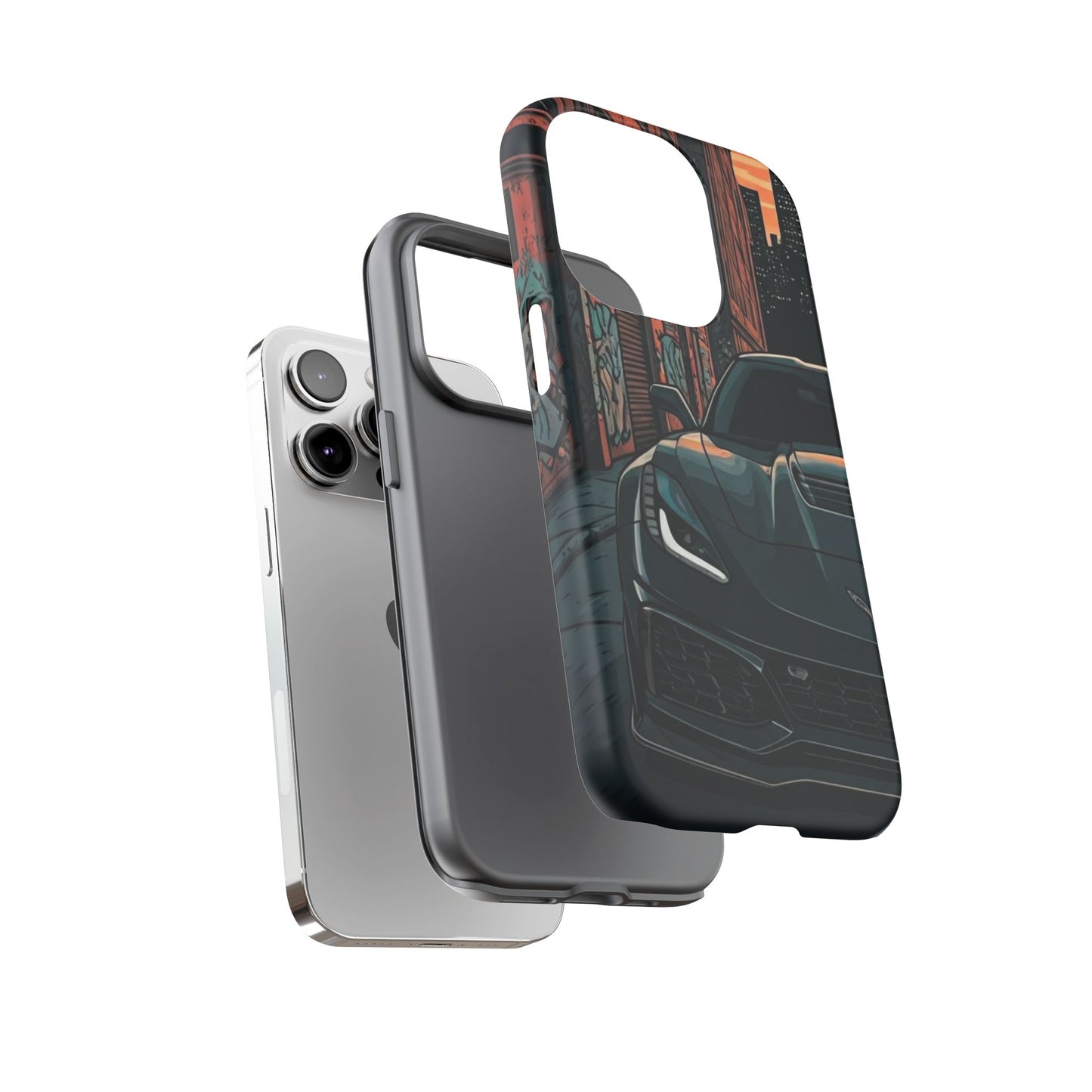 Chevy Corvette C7 Street Life-Dual Layer Ultra Tough Phone Case Printify by The Night Shift Automotive Apparel