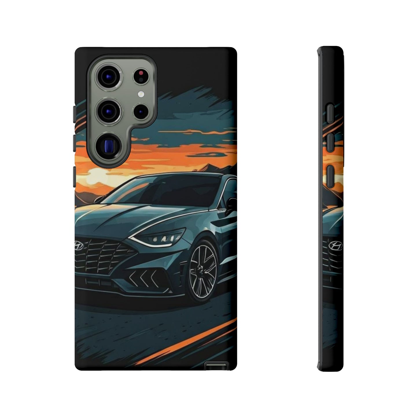 Hyundai Sonata-Sunset Drive-Dual Layer Ultra Tough Phone Case Printify by The Night Shift Automotive Apparel