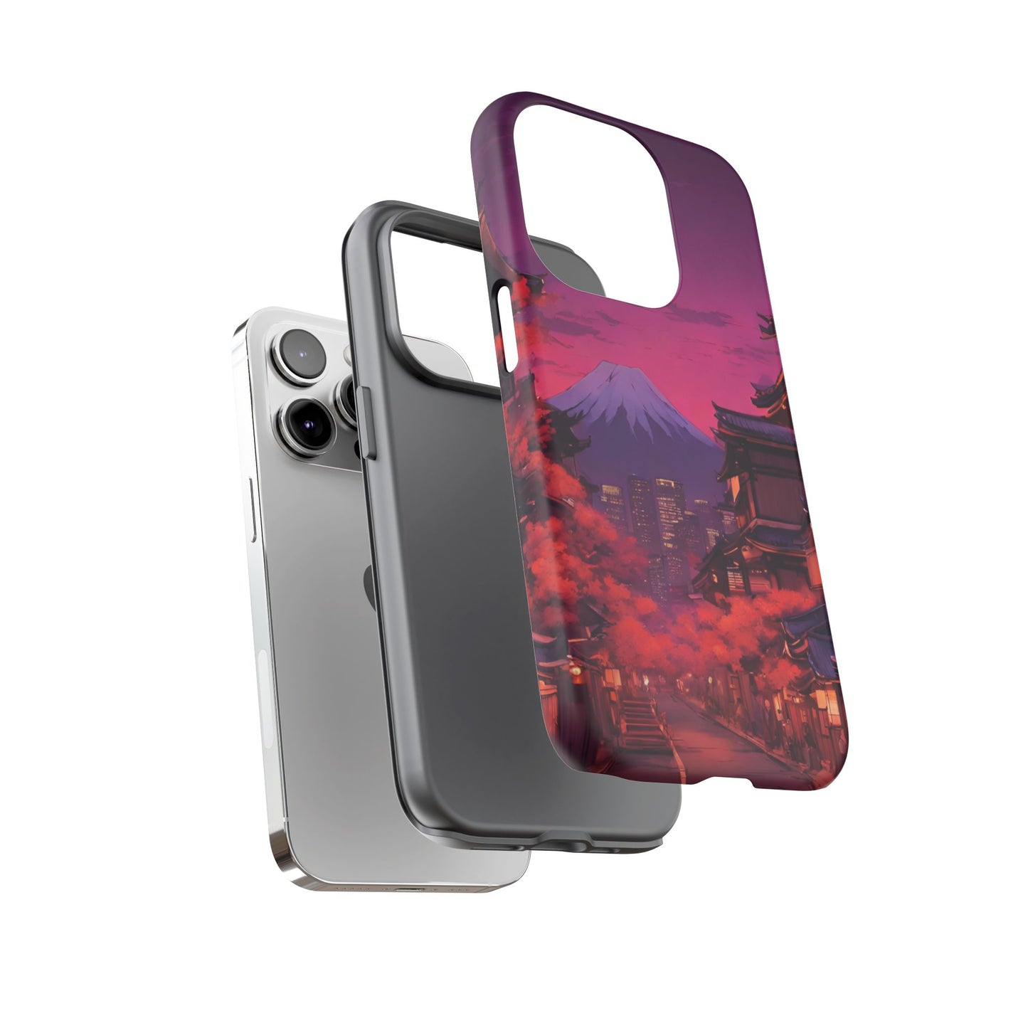 Traditional Japanese Village Countryside-Dual Layer Ultra Tough Phone Case Printify by The Night Shift Automotive Apparel