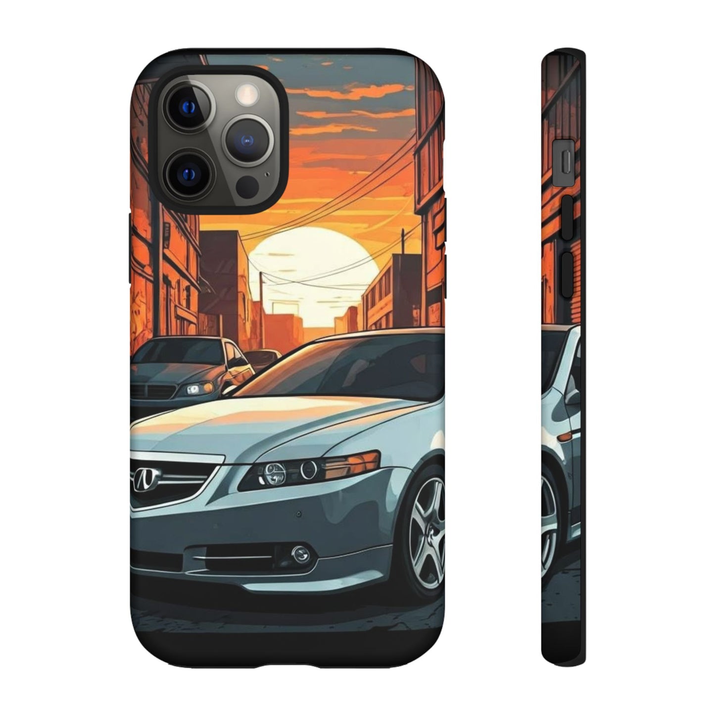 Acura TL Street Life-Dual Layer Ultra Tough Phone Case iPhone 12 Pro Matte Printify by The Night Shift Automotive Apparel