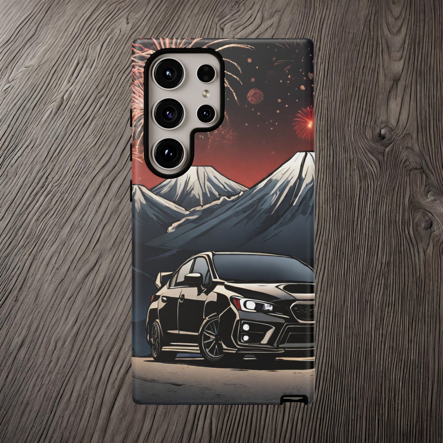 Subaru WRX/STI Fireworks-Dual Layer Ultra Tough Phone Case Samsung Galaxy S24 Ultra Matte Printify by The Night Shift Automotive Apparel